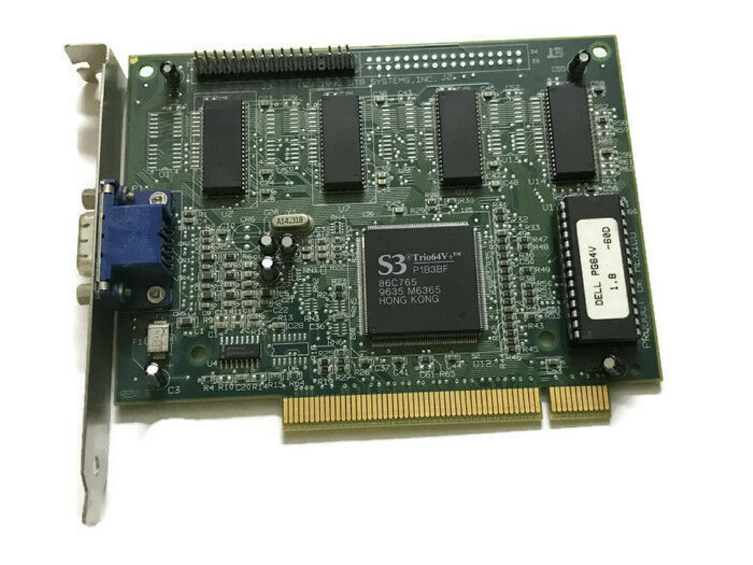 STB SYSTEMS INC 1X0-0467-009 2MB PCI S3 TRIO64V+ 86C765 PG64V