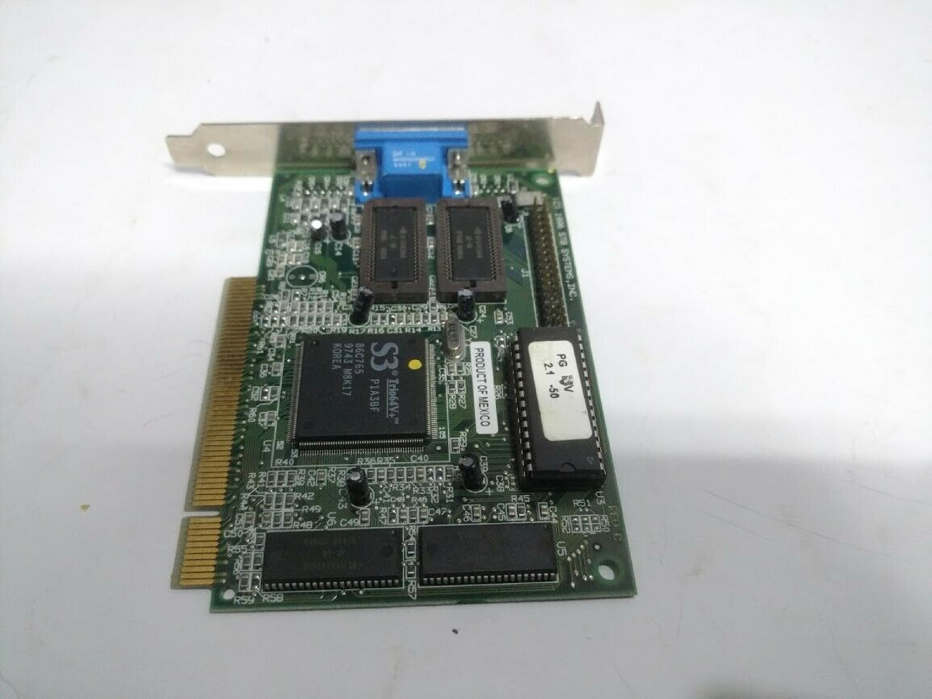 STB SYSTEMS INC 1X0-0360-009 2MB PCI S3 TRIO64V+ 86C765 PG64V