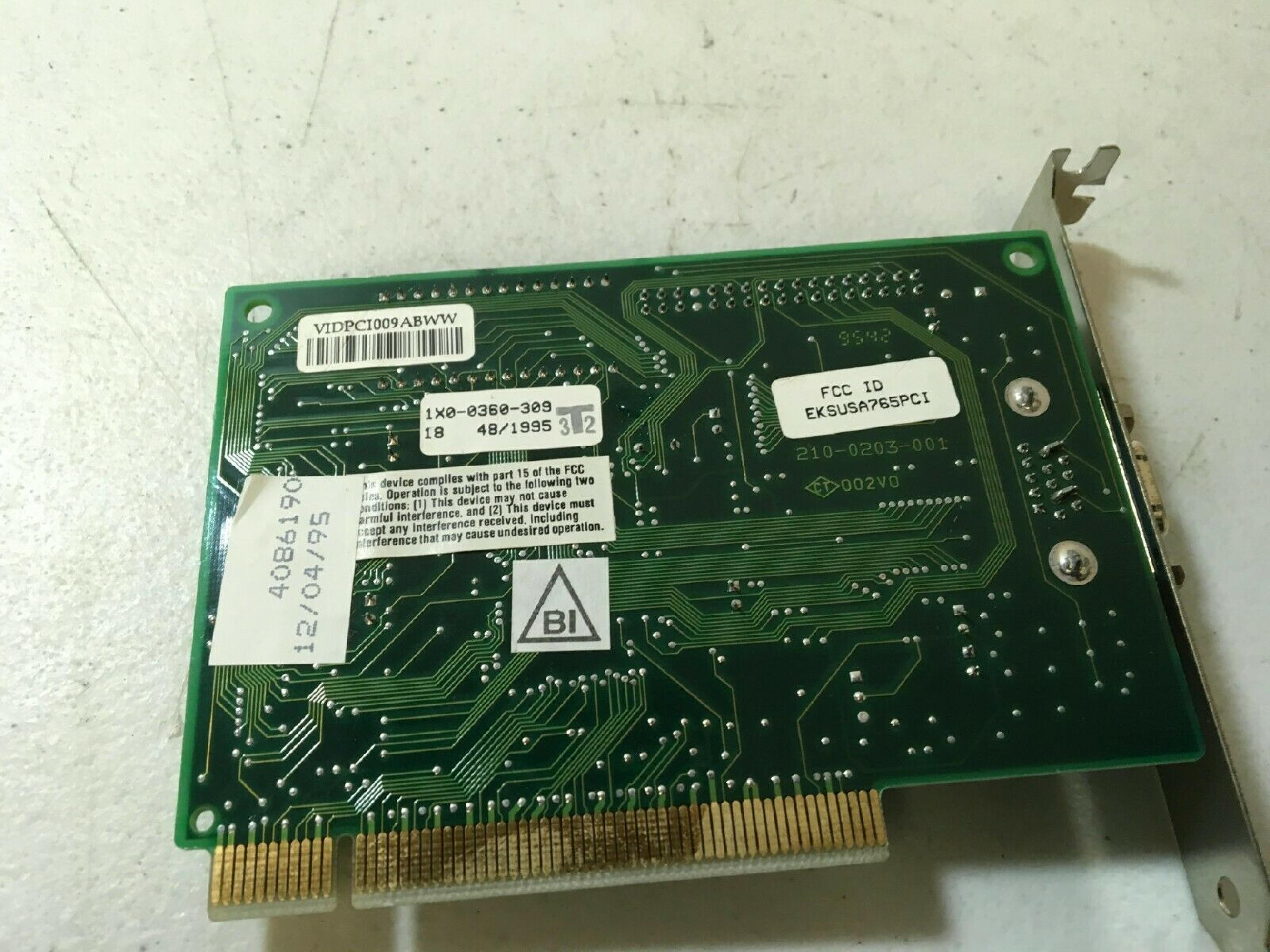 STB SYSTEMS INC 1X0-0360-309 POWERGRAPH 64V 1.3 PCI 2MB VIDEO CARD WITH VGA OUTPUT