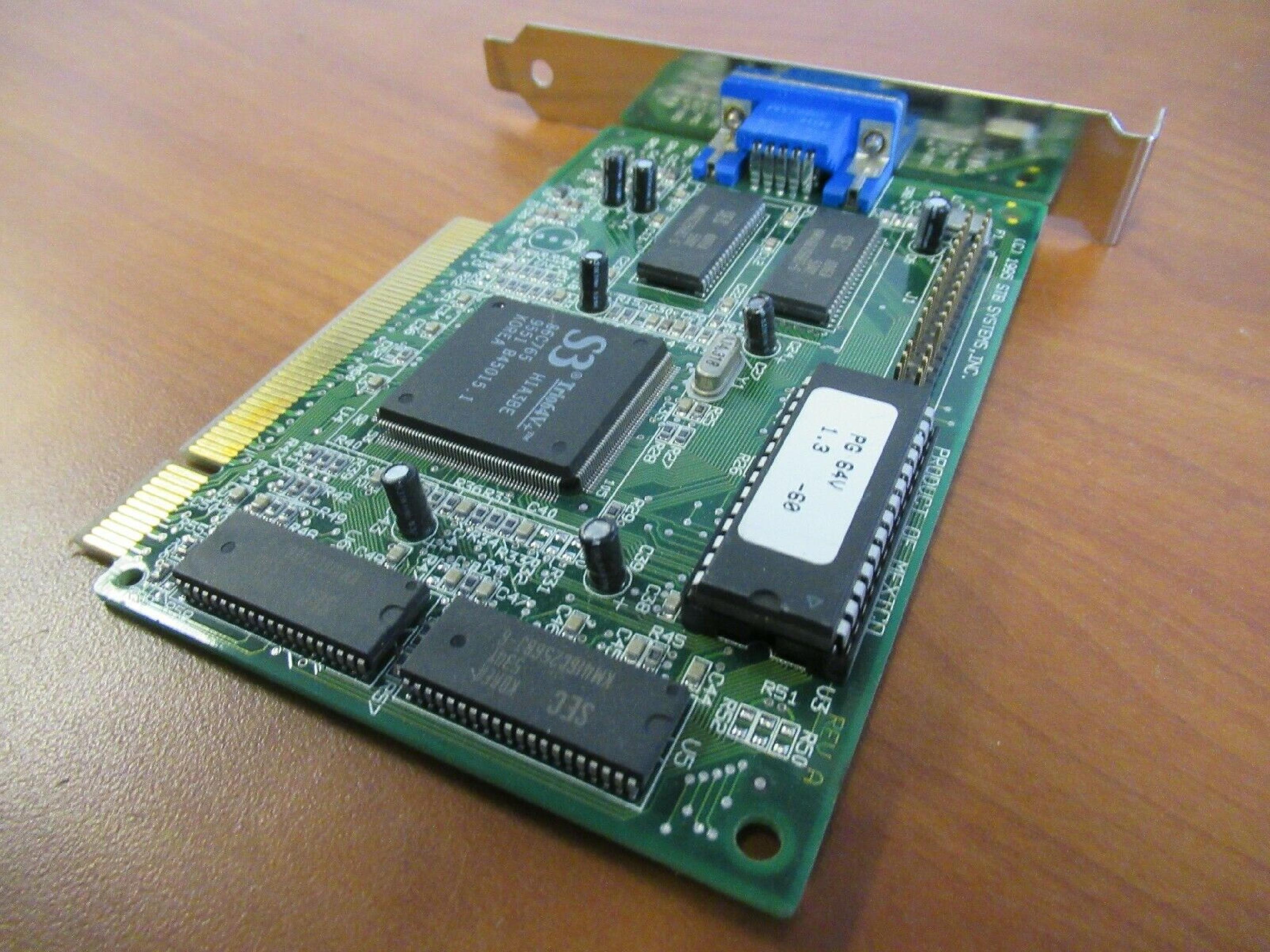 STB SYSTEMS INC 1X0-0360-309 POWERGRAPH 64V 1.3 PCI 2MB VIDEO CARD WITH VGA OUTPUT