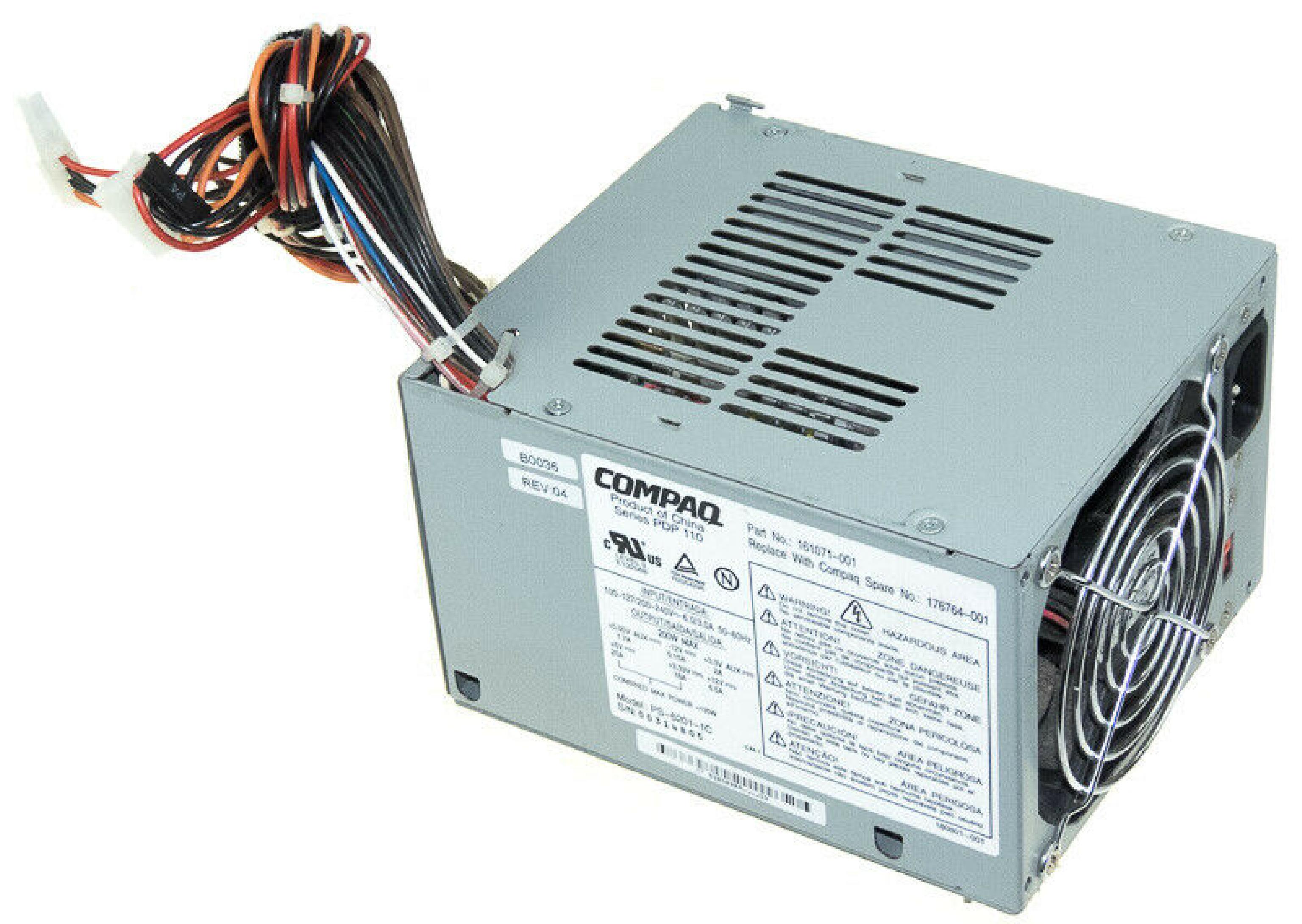 COMPAQ / HEWLETT PACKARD / HP PS-6201-1C 135 WATT ATX POWER SUPPLY