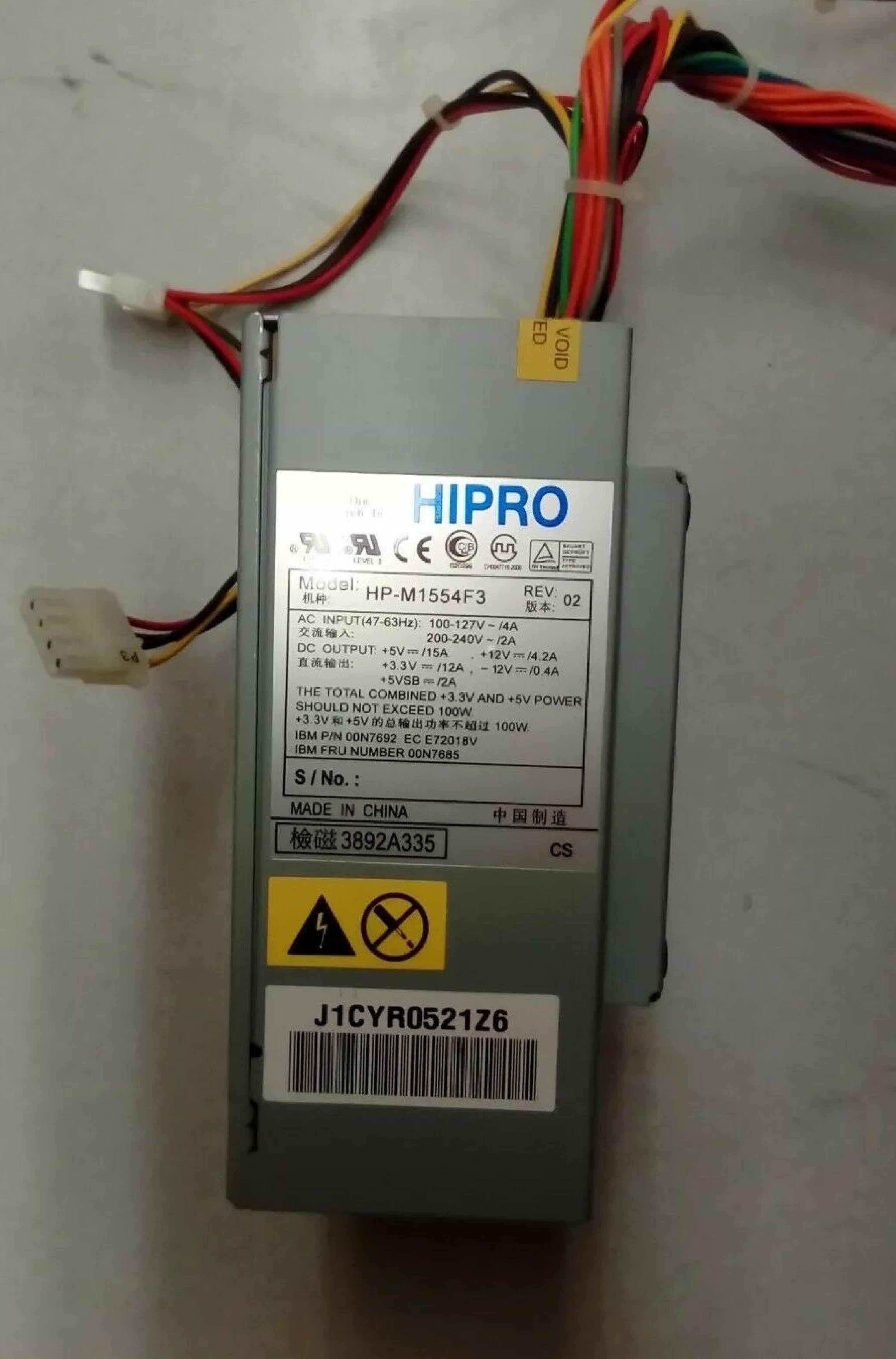 HIPRO HP-M1554F3 ATX STYLE POWER SUPPLY 155 WATT