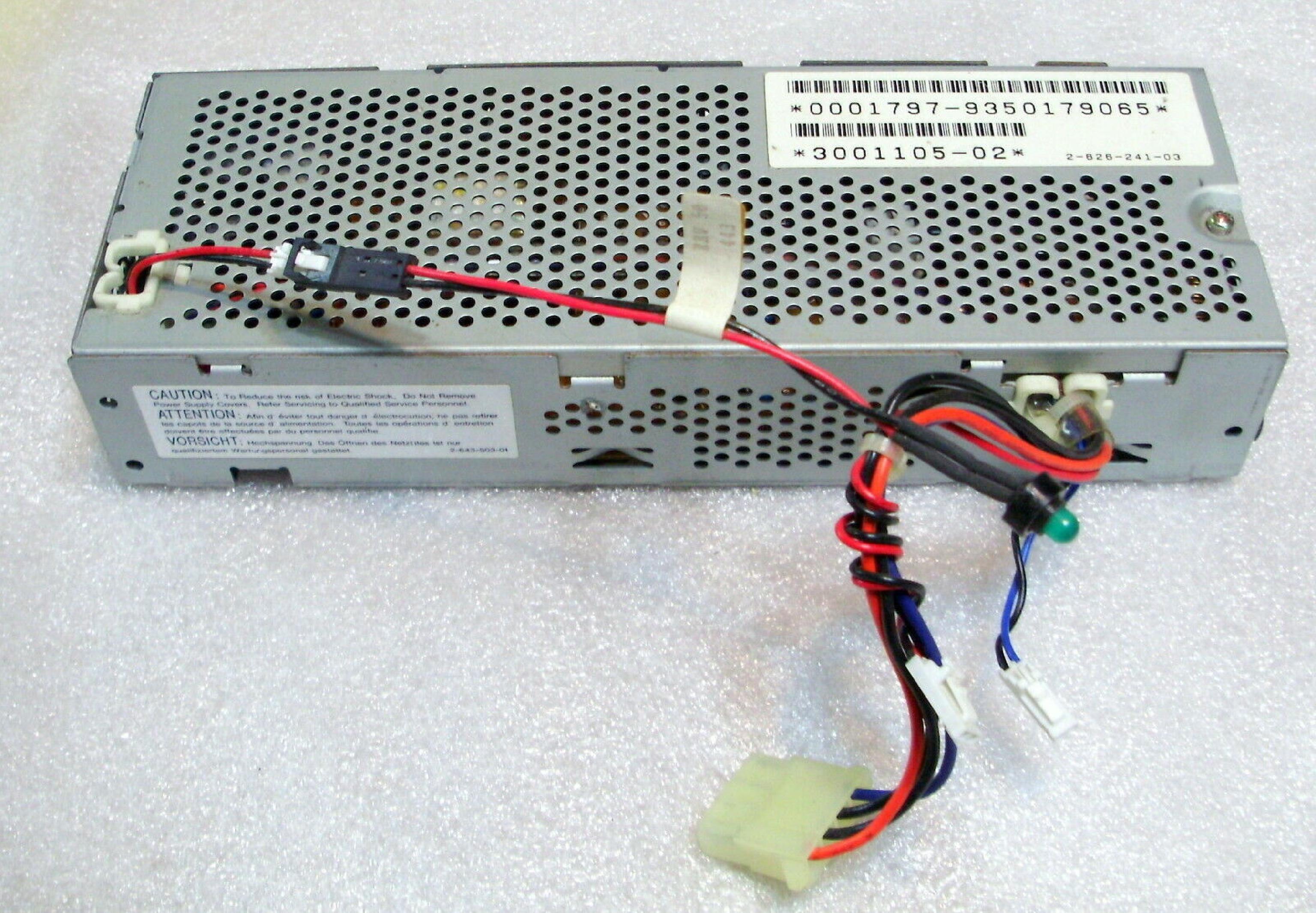 SUN MICROSYSTEMS / SONY SOPS-APS45 POWER SUPPLY FOR SUN EXTERNAL TAPE DRIVE