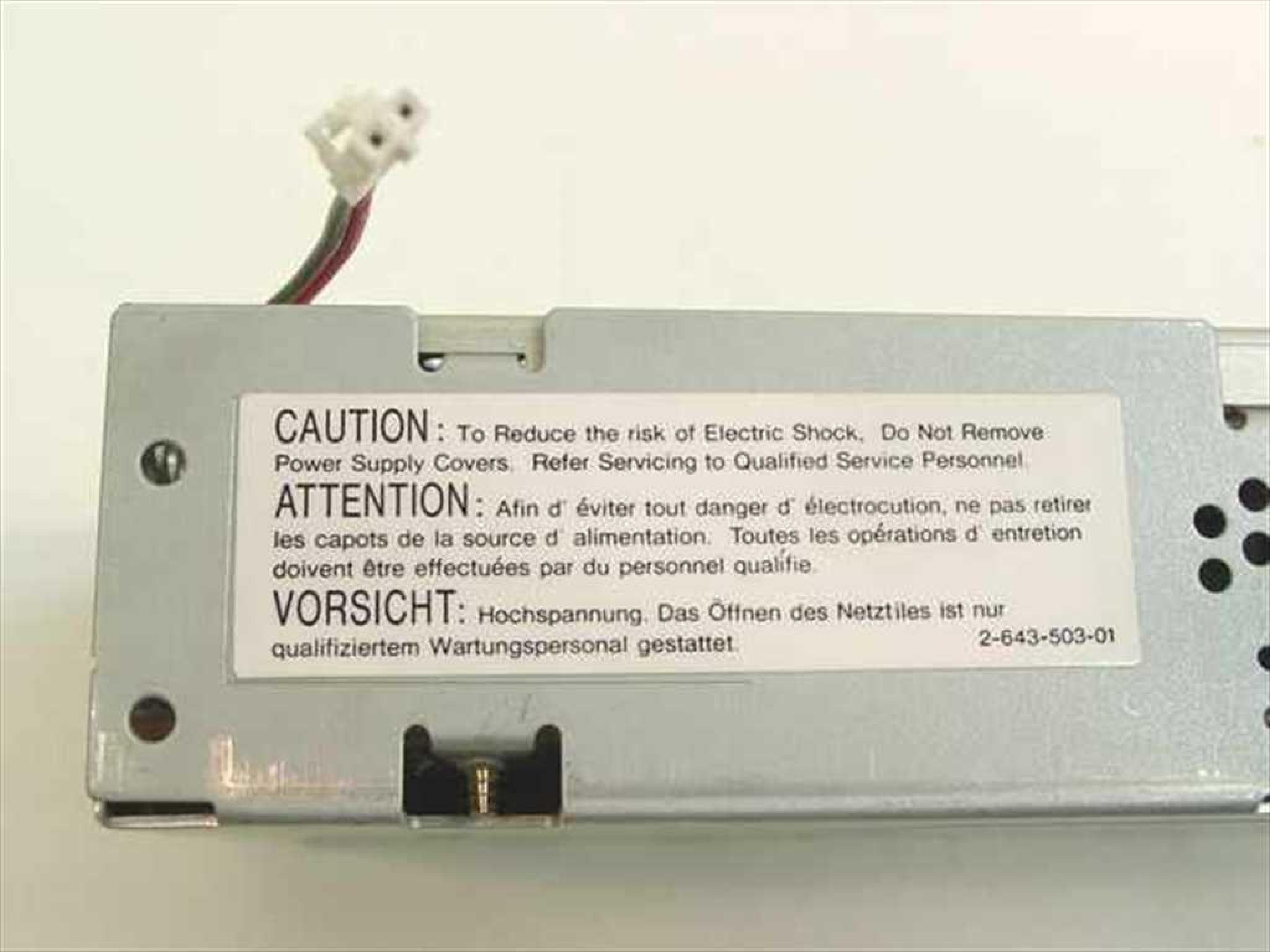 SUN MICROSYSTEMS / SONY SOPS-APS45 POWER SUPPLY FOR SUN EXTERNAL TAPE DRIVE