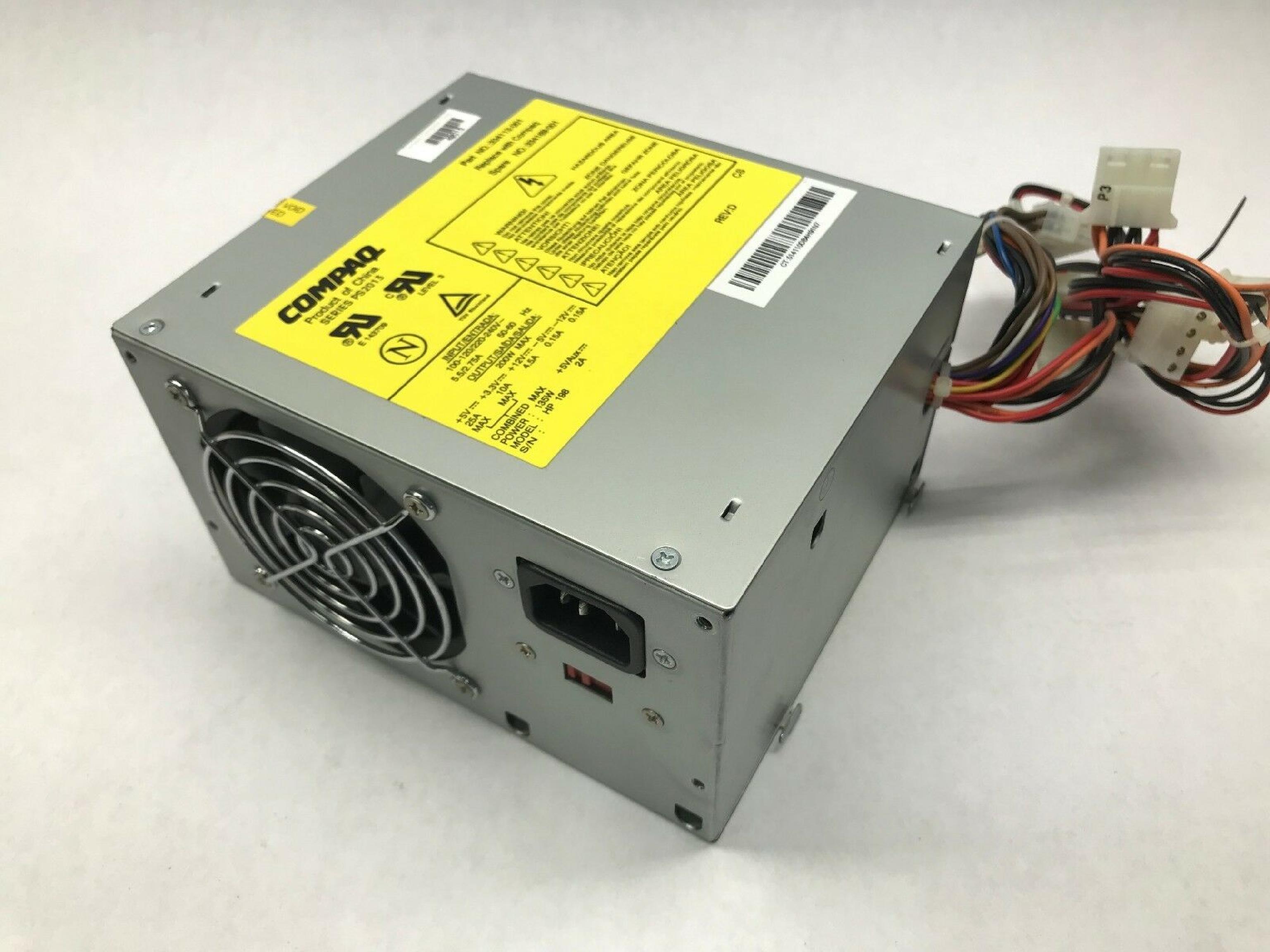 COMPAQ / HEWLETT PACKARD / HP 334112-001 135W POWER SUPPLY 200 WATT DESKPRO