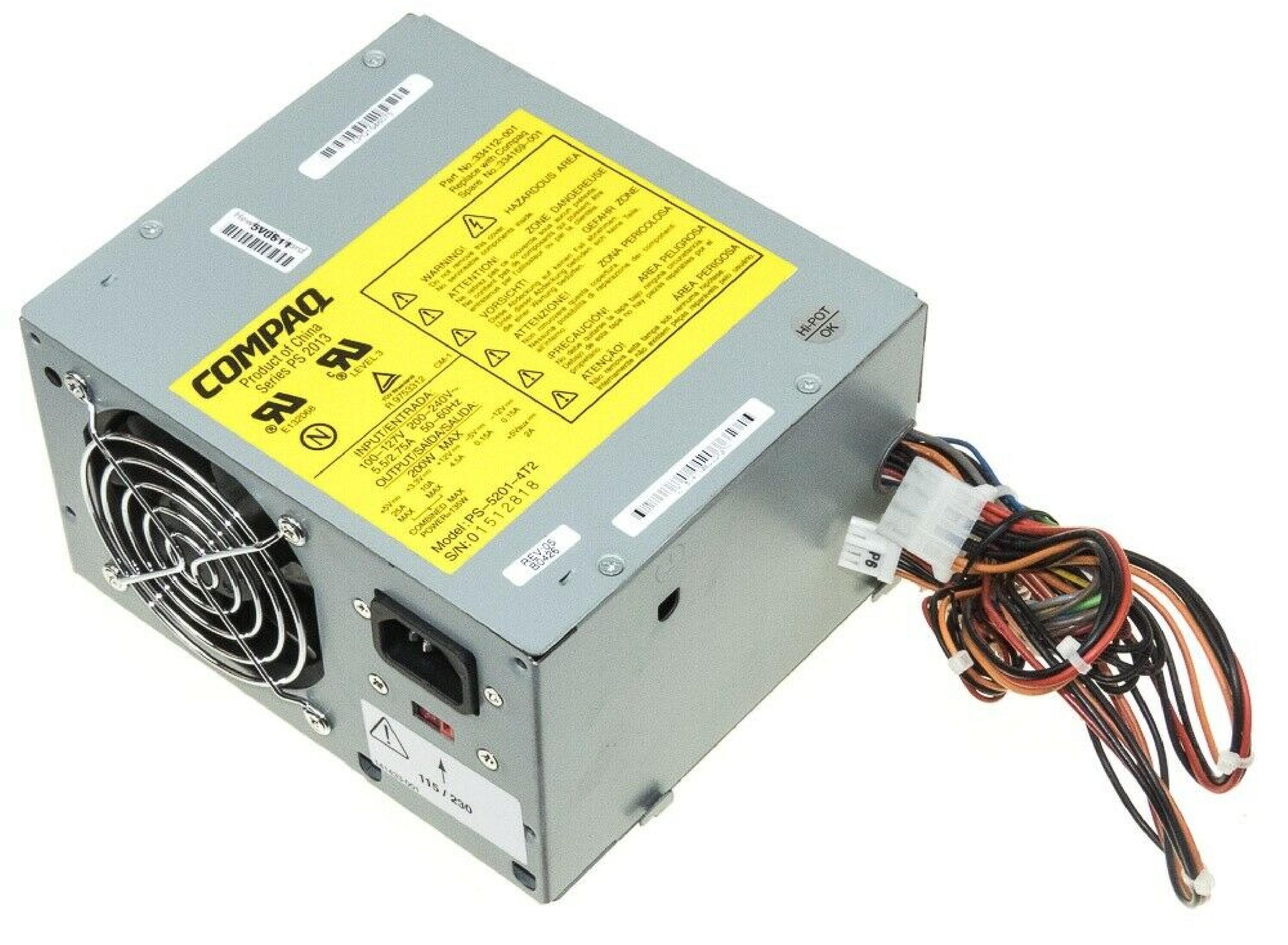 COMPAQ / HEWLETT PACKARD / HP 334169-001 135W POWER SUPPLY 200 WATT DESKPRO