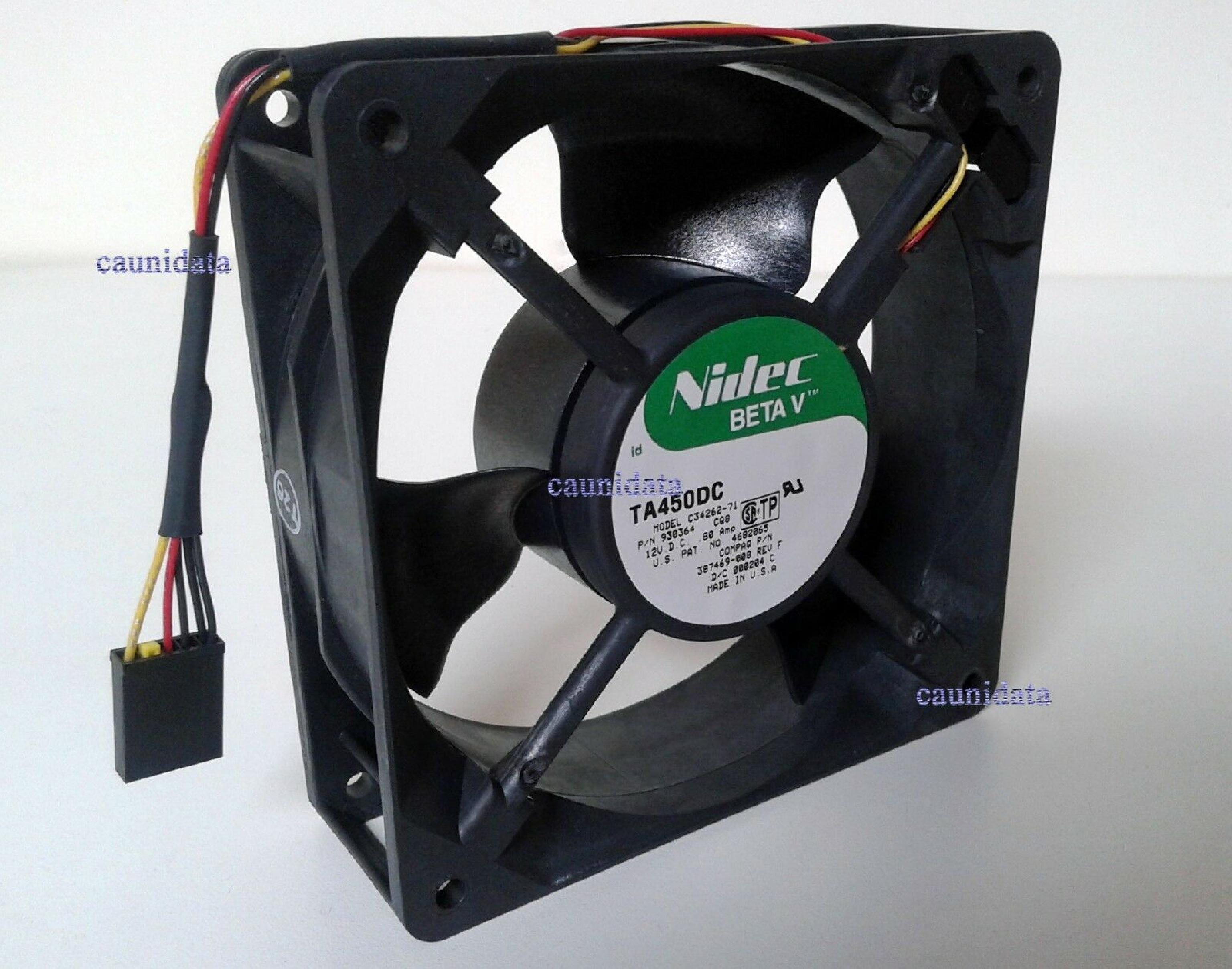 NIDEC 387469-008 BETA V 12VDC .28AMP FAN FOR 3000069-0010 / 3000060-0010