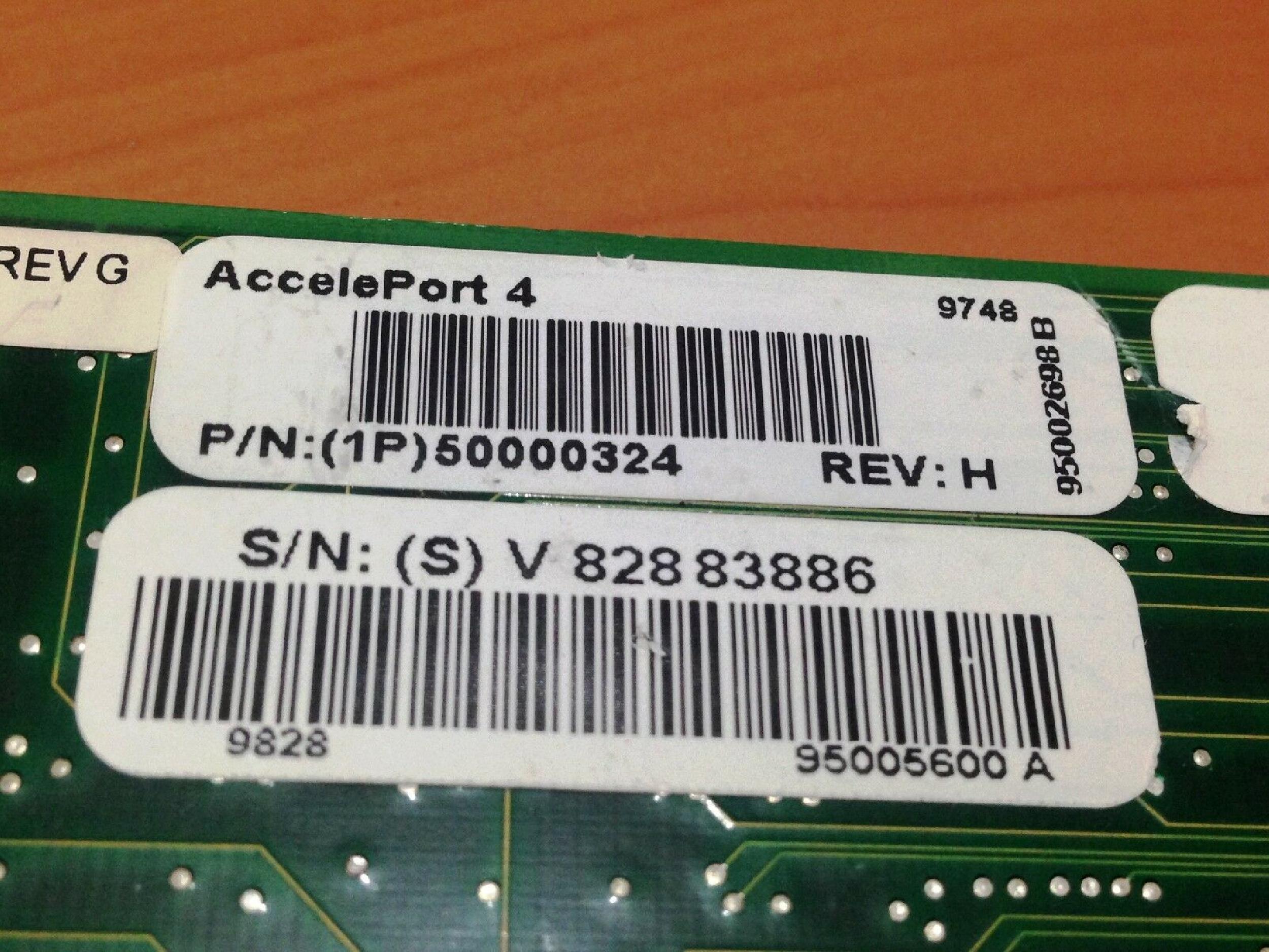 DIGI INTERNATIONAL 50000324 ACCELEPORT 4R-ISA DB25 OPEN BOX WITH CABLES