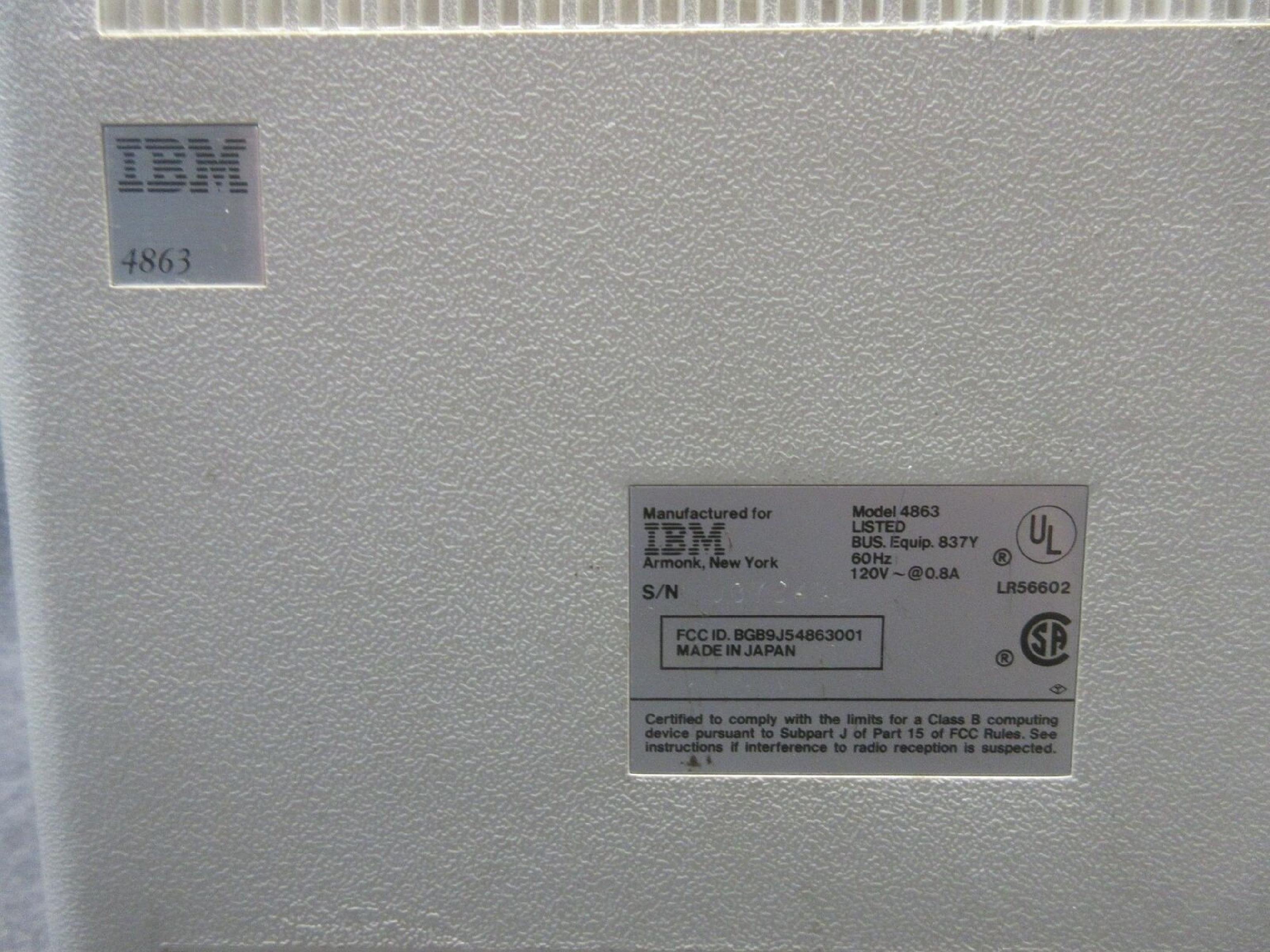 IBM 4863 PC JR COLOR MONITOR