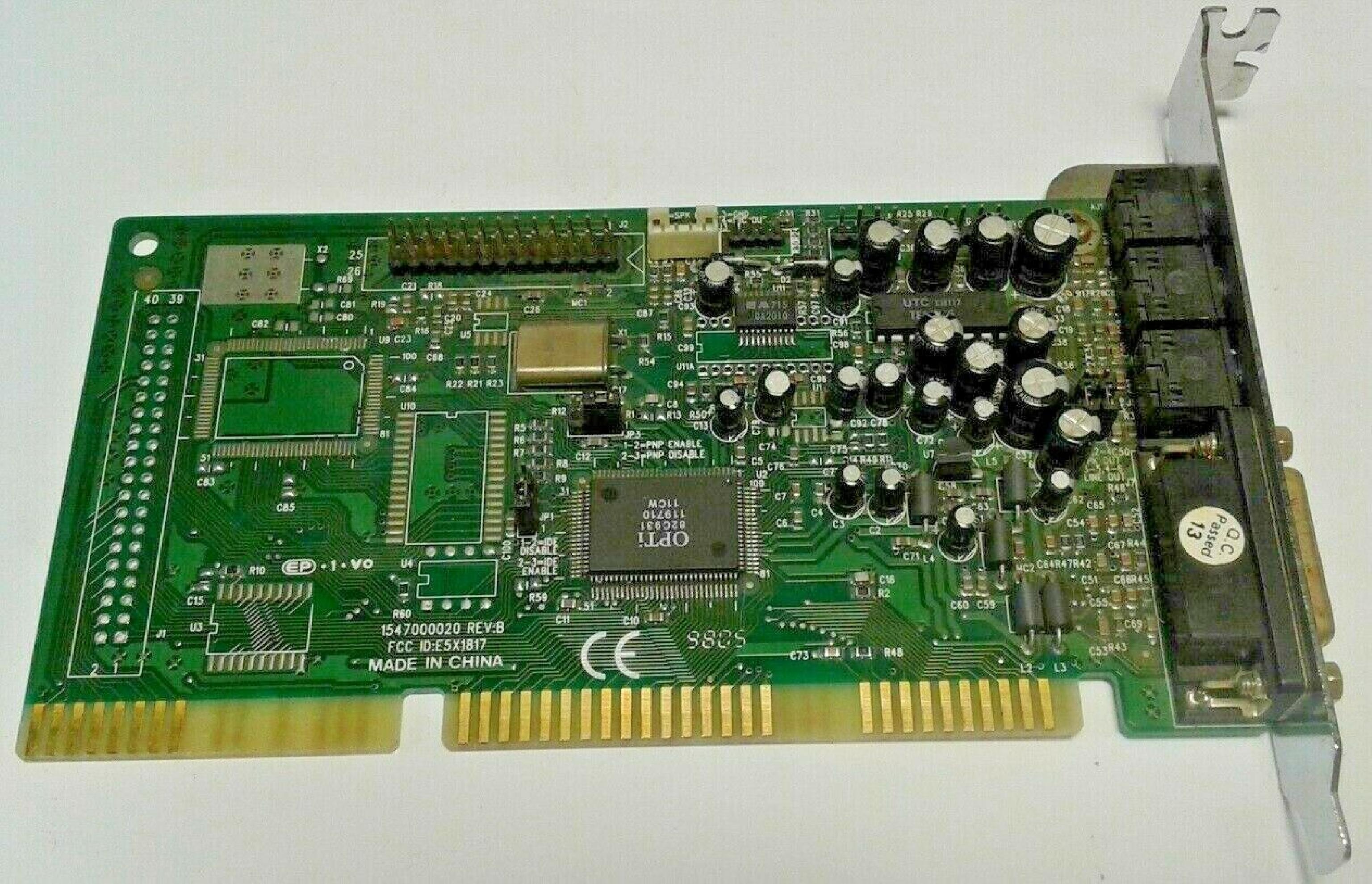 BTC 1817DS 16BIT ISA SOUND CARD BTC187DS