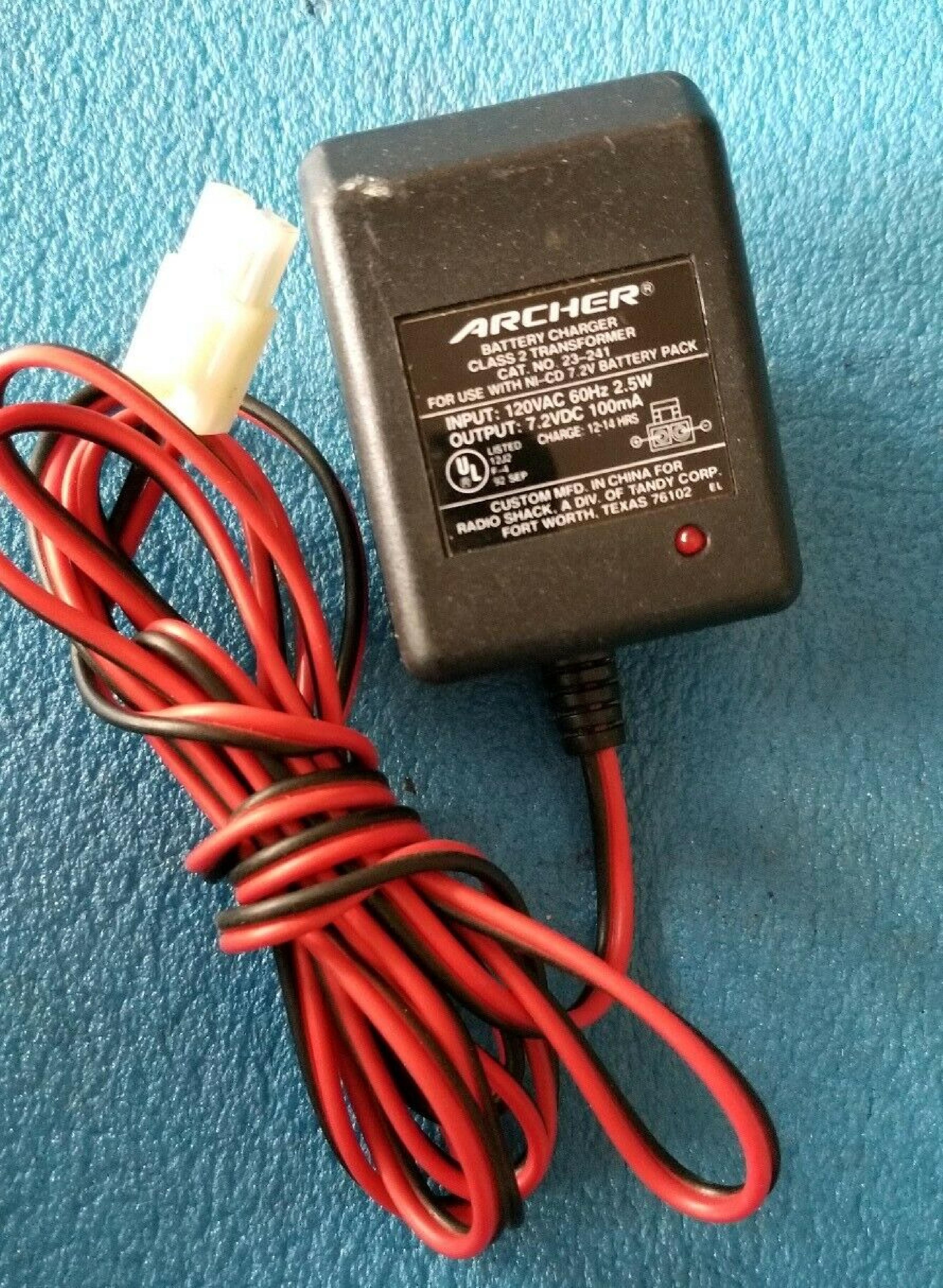 ARCHER 23-241 AC ADAPTER 9V DC 100MA