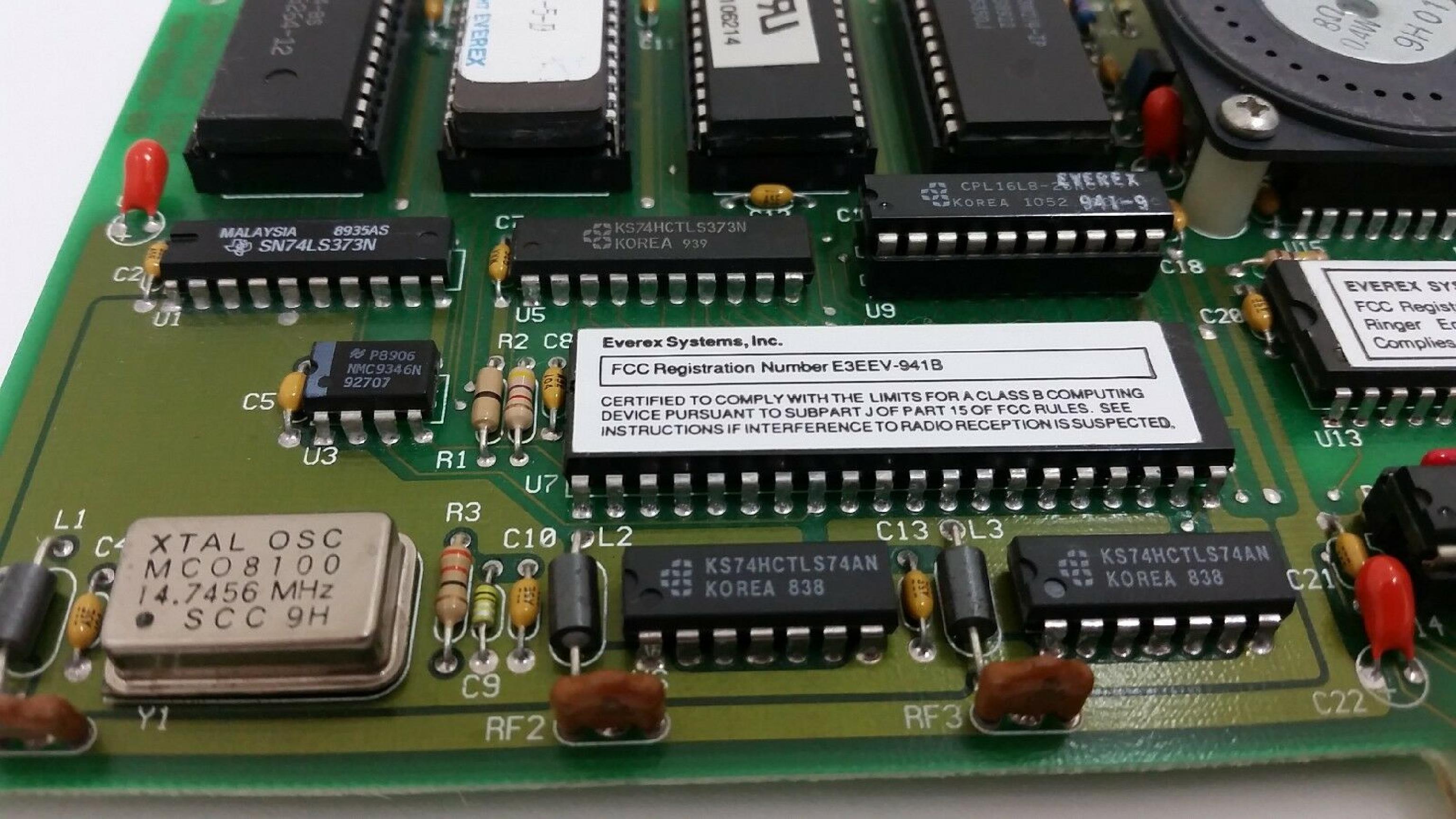 EVEREX EV-941 INTERNAL ISA MODEM