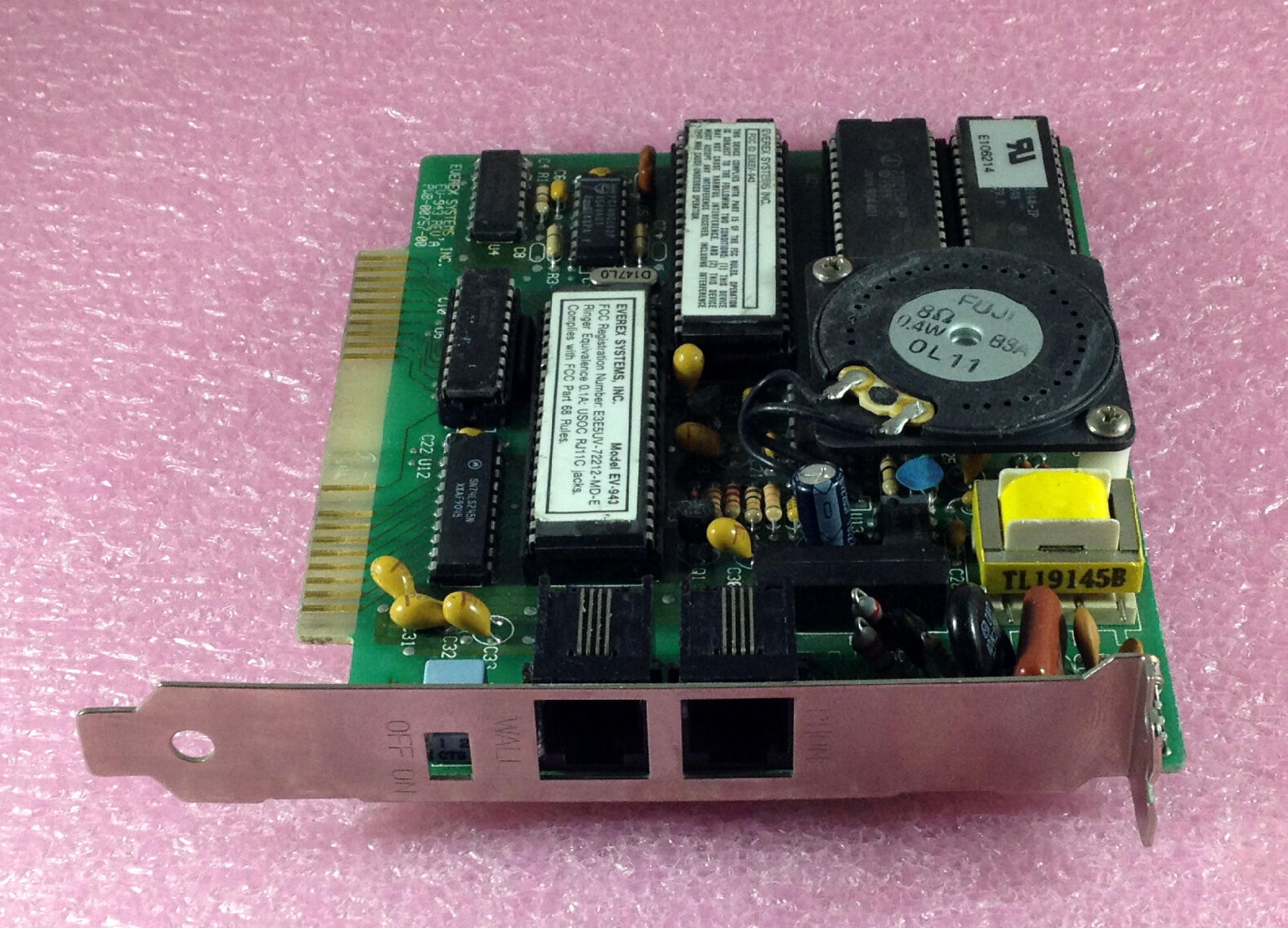 EVEREX EV-943 INTERNAL ISA MODEM