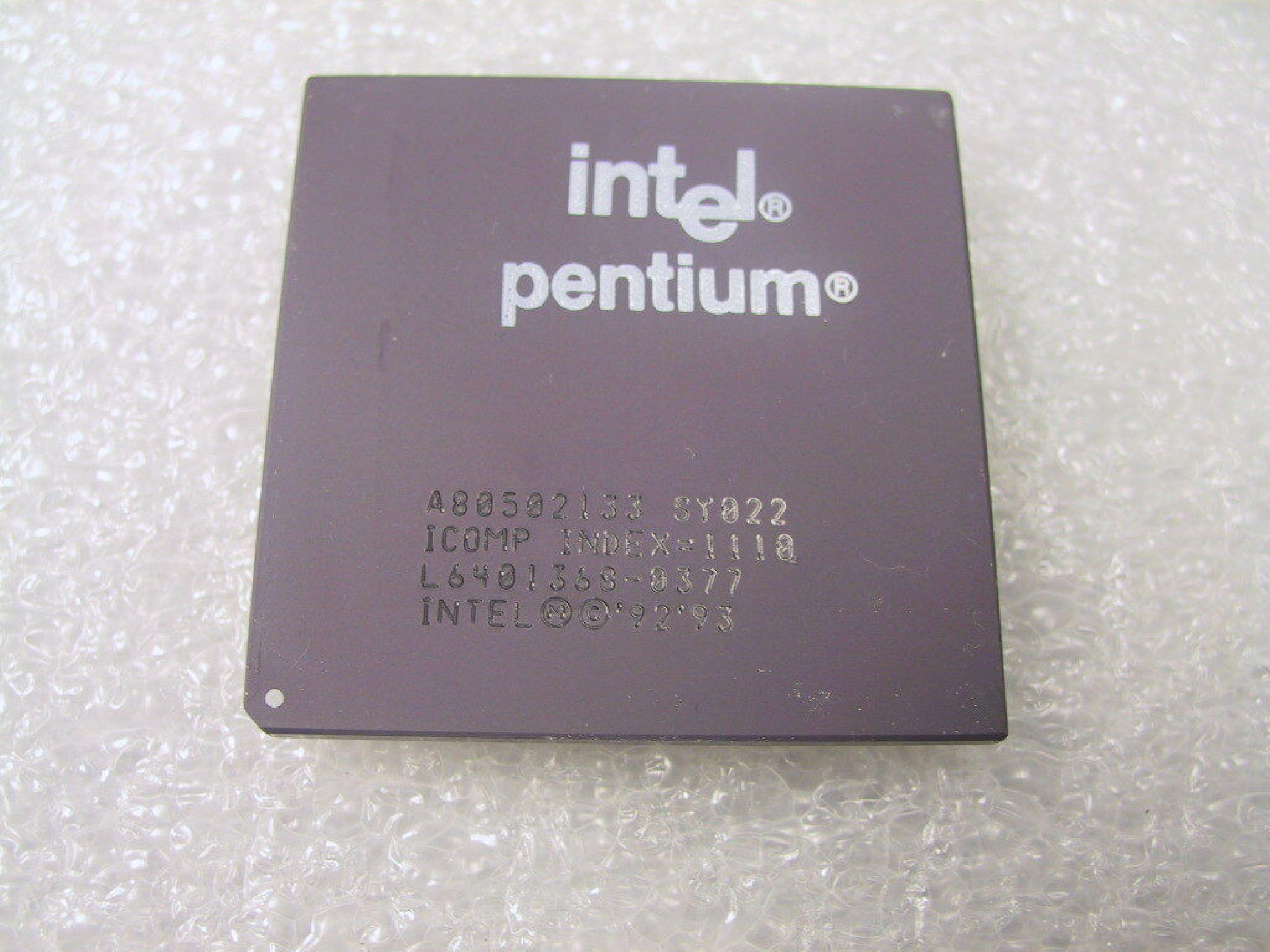 INTEL A80502133 SY022 133MHZ PENTIUM PROCESSER P54 SOCKET 7