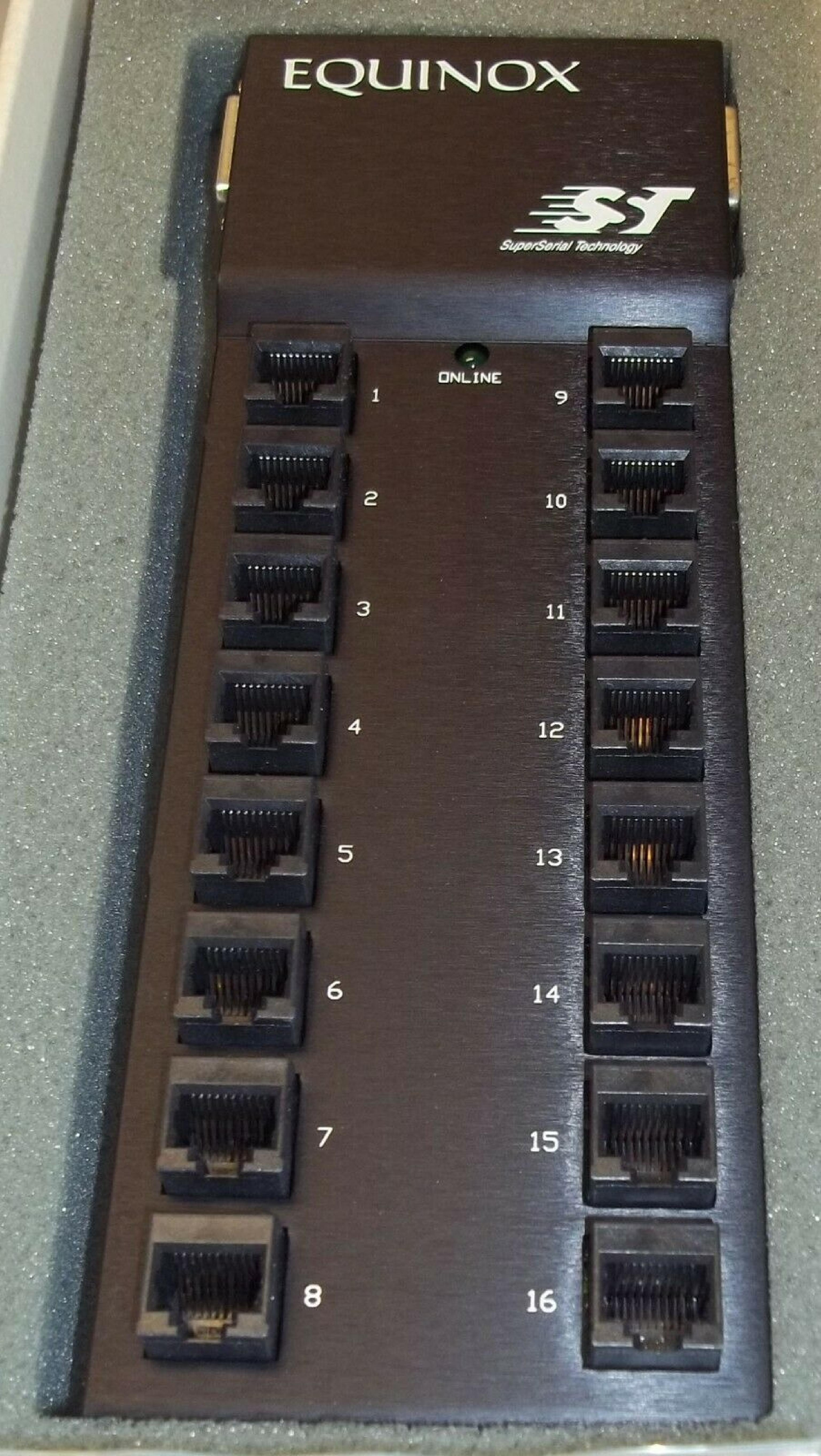 EQUINOX 790150-1 16 PORT SUPERSERIAL DTE DISTRIBUTION PANEL