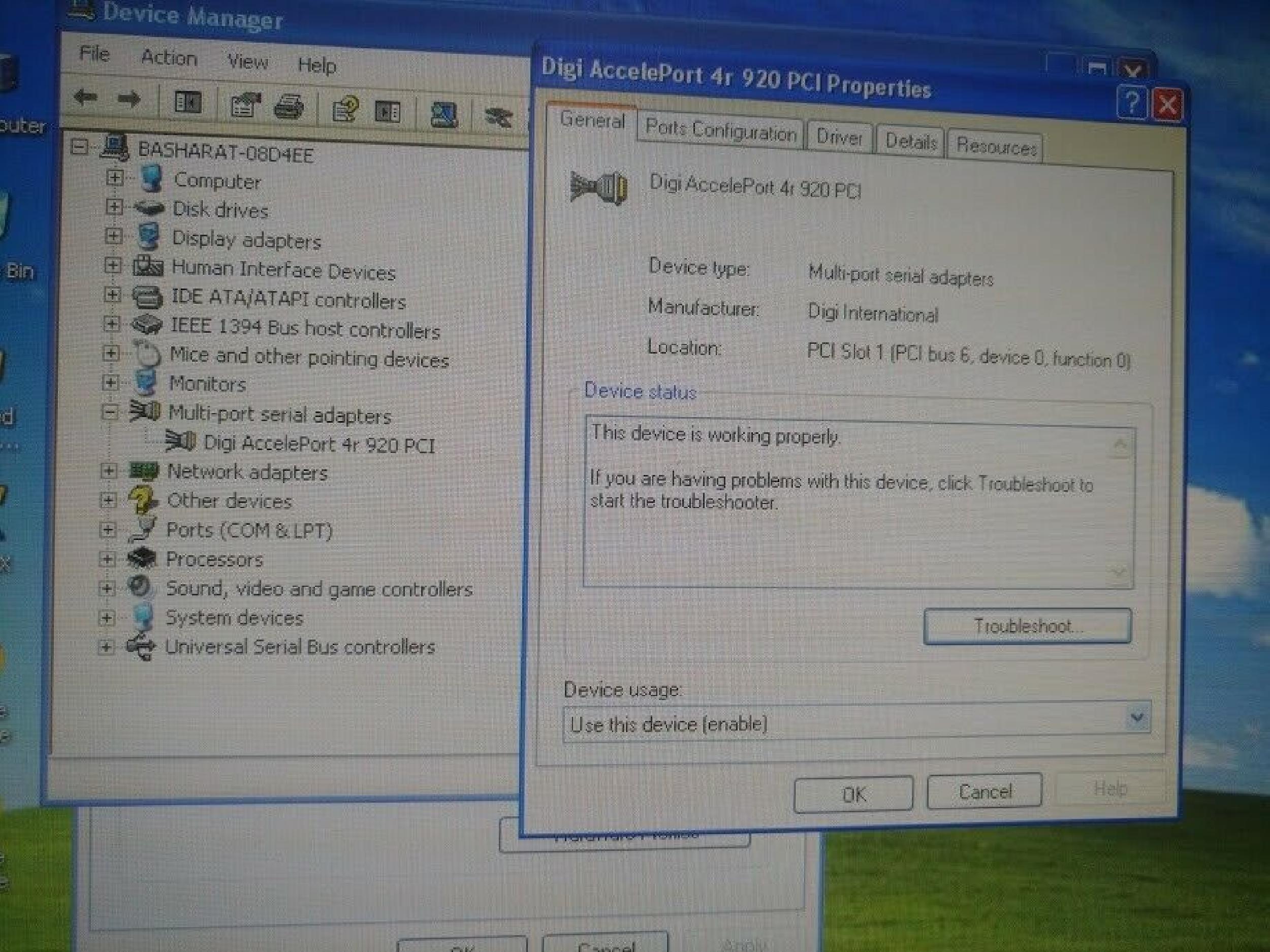 DIGI INTERNATIONAL 55000538-02 PCI/XEM 256KB MULTIPORT SERIAL CARD ACCELEPORT