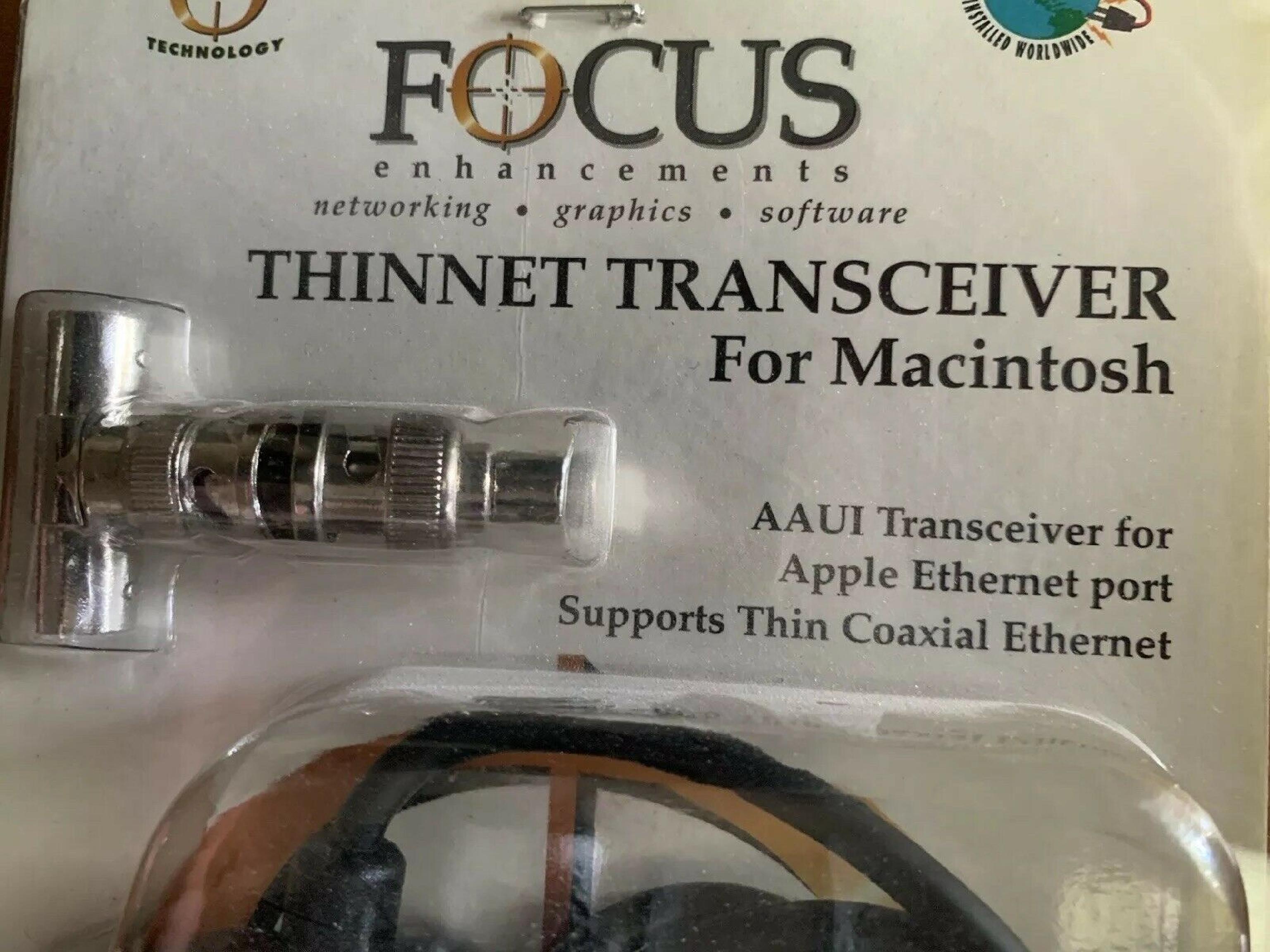 FOCUS INFORMATION SYSTEMS AAUI FOCUS ETHERLAN AAUI 10BT TRANSCEIVER RJ45 TO MINI AUI