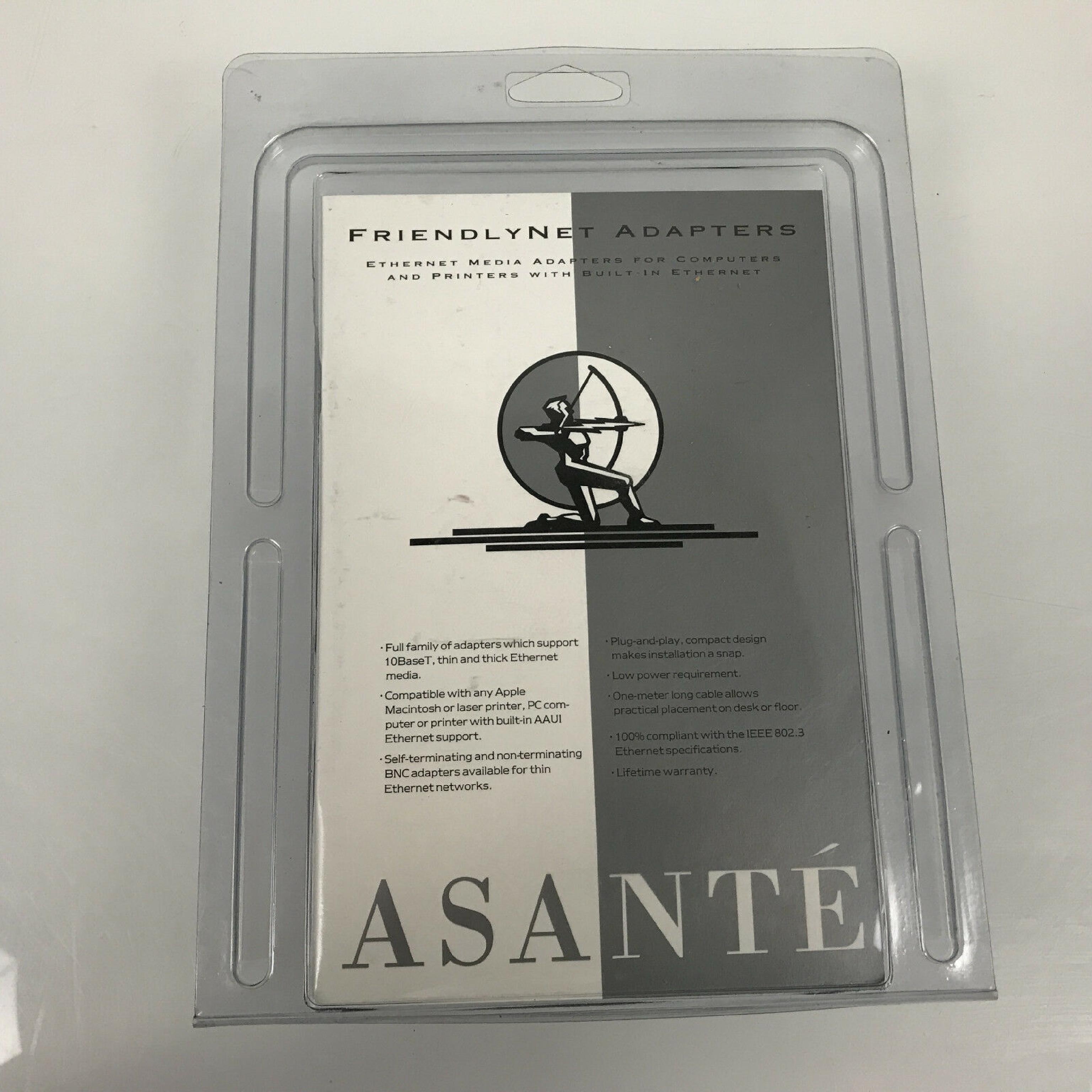 ASANTE FRIENDLYNET FRIENDLYNET 10T ADAPTER RJ45 TO MINI AUI