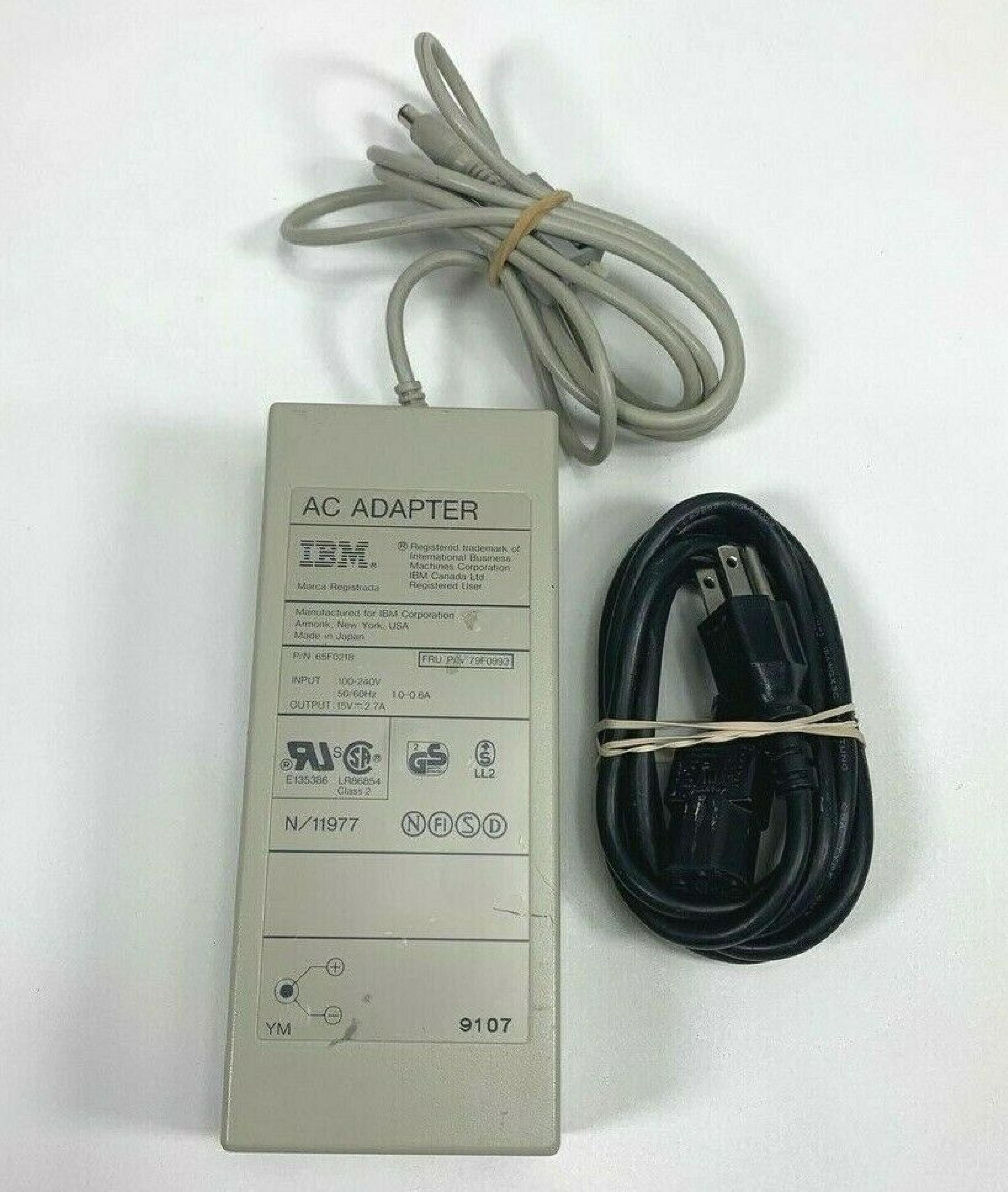 IBM 65F0218 AC ADAPTER 15V 2.7A LX40 POWER SUPPLY