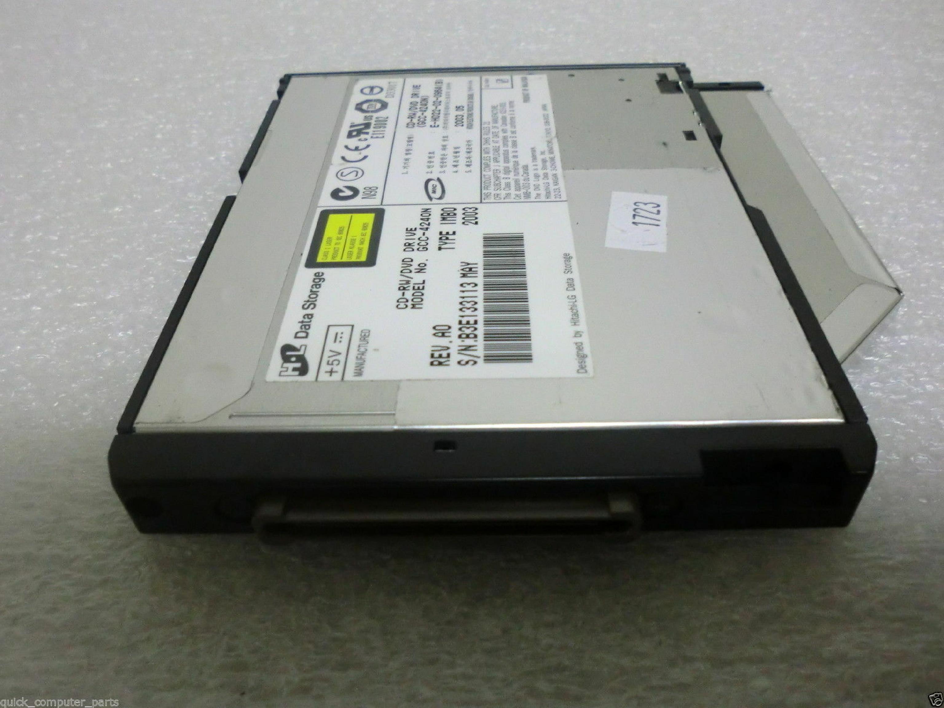 IBM 08K9868 DVD-ROM & CD-RW COMBINATION DRIVE MODULE IN HP PLASTIC BUT CAN BE SWAPPED INTO