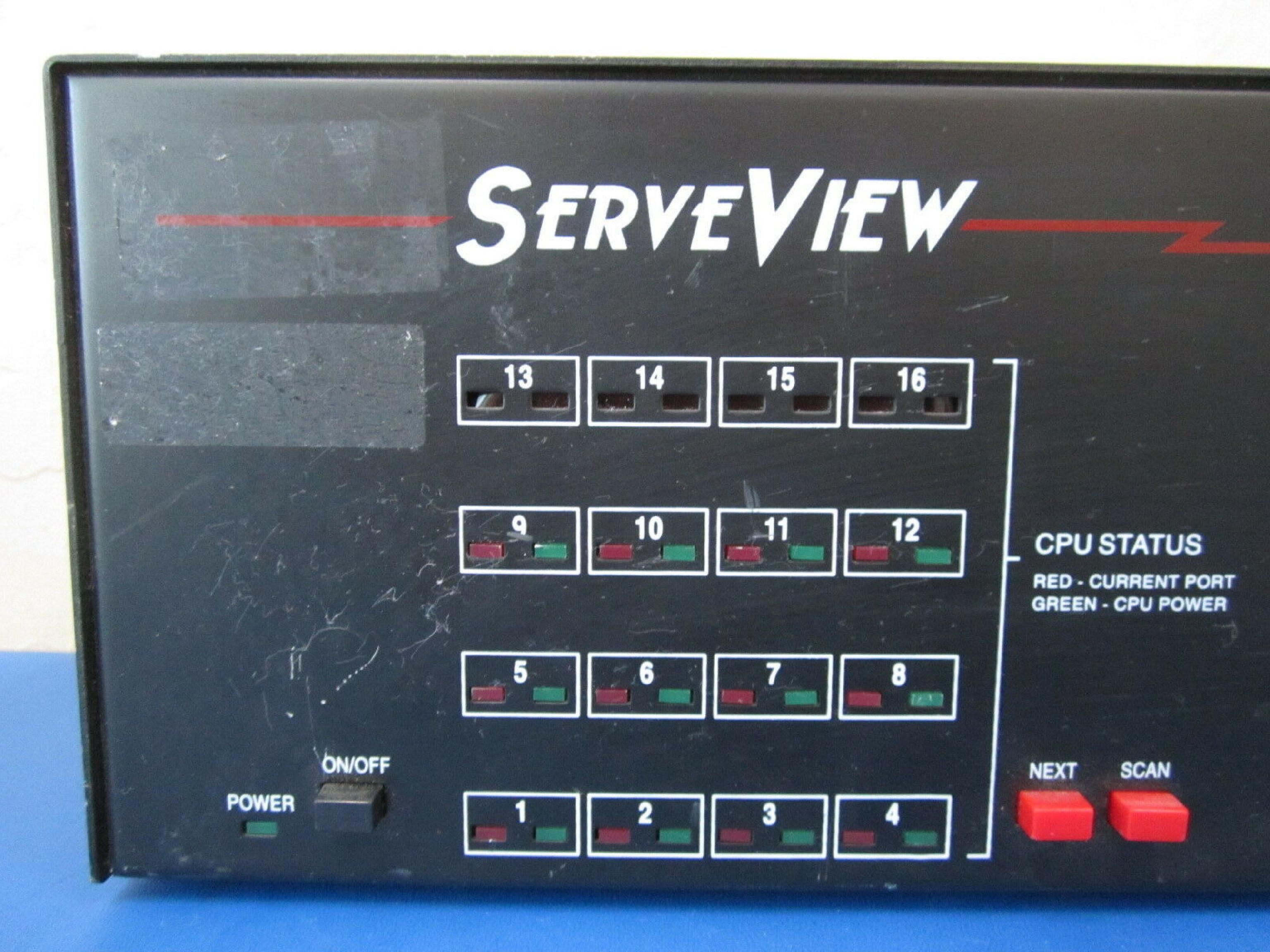 ROSE ELECTRONICS SVX-12U SERVEVIEW 12 PORT AUTO SWITCHBOX CABLES POWER SUPPLY