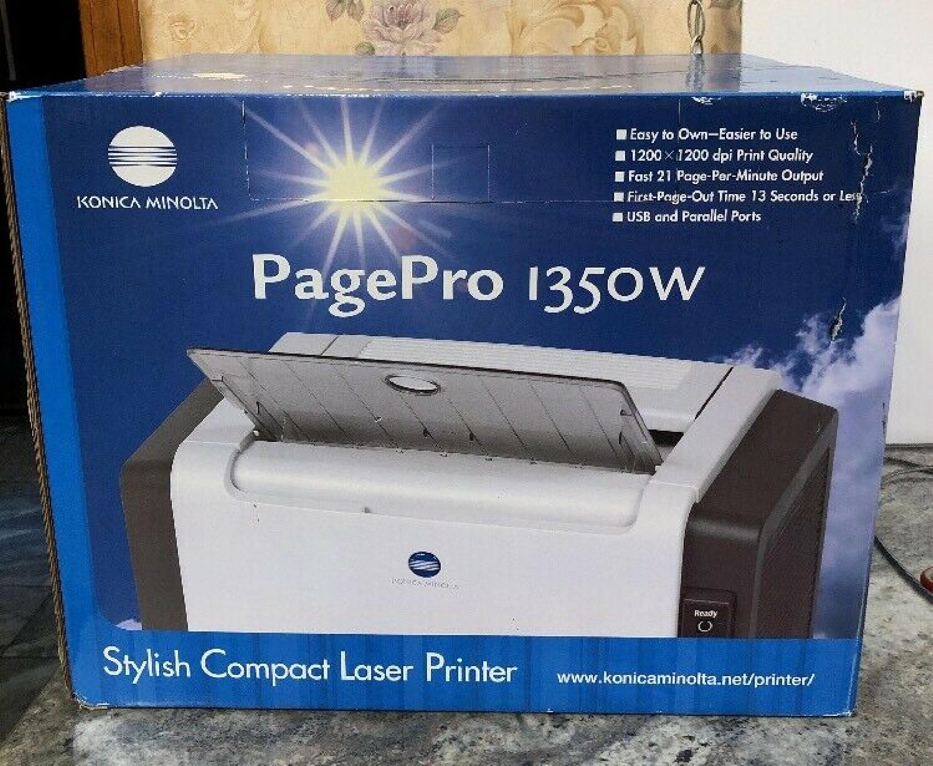 KONICA MINOLTA 1350W FACTORY REFURBISHED PAGEPRO 1350W 21 PAGE PER MINUTE 8MB USB AND PARALLEL