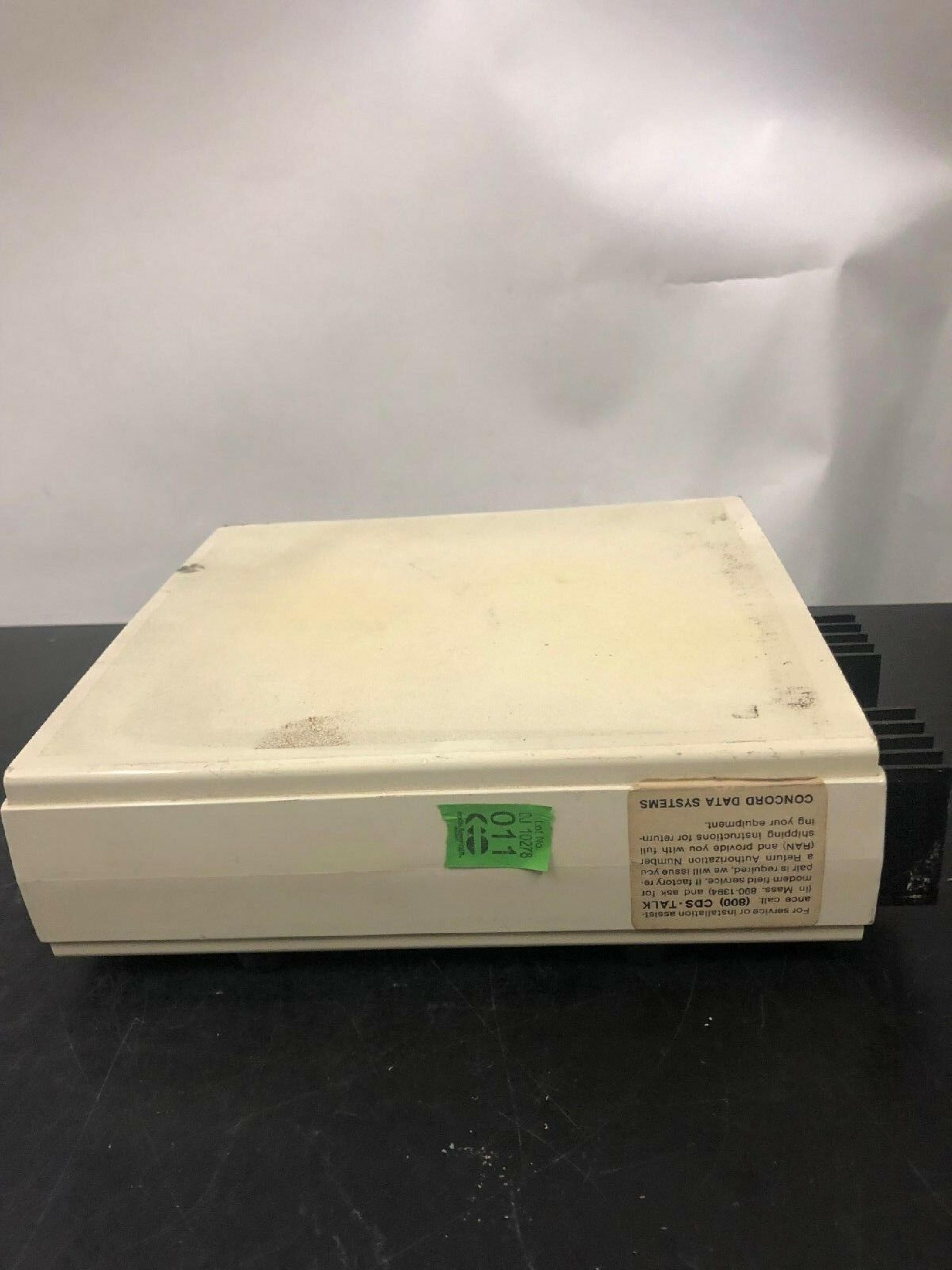 CONCORD DATA SYSTEMS 224 ARQ/AUTODIAL MODEM NO POWER SUPPLY