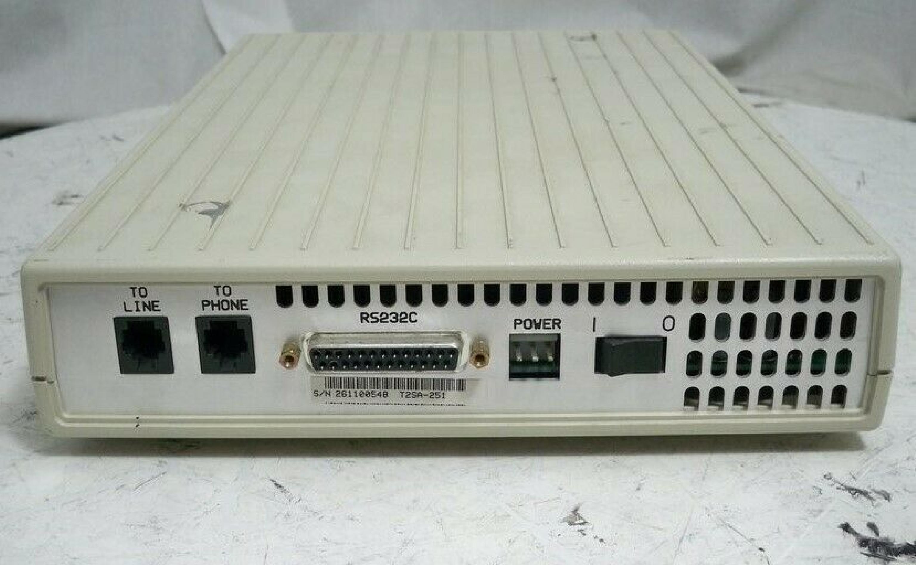 TELEBIT T2500 EXTERNAL MODEM WITH POWER SUPPLY - OPEN BOX