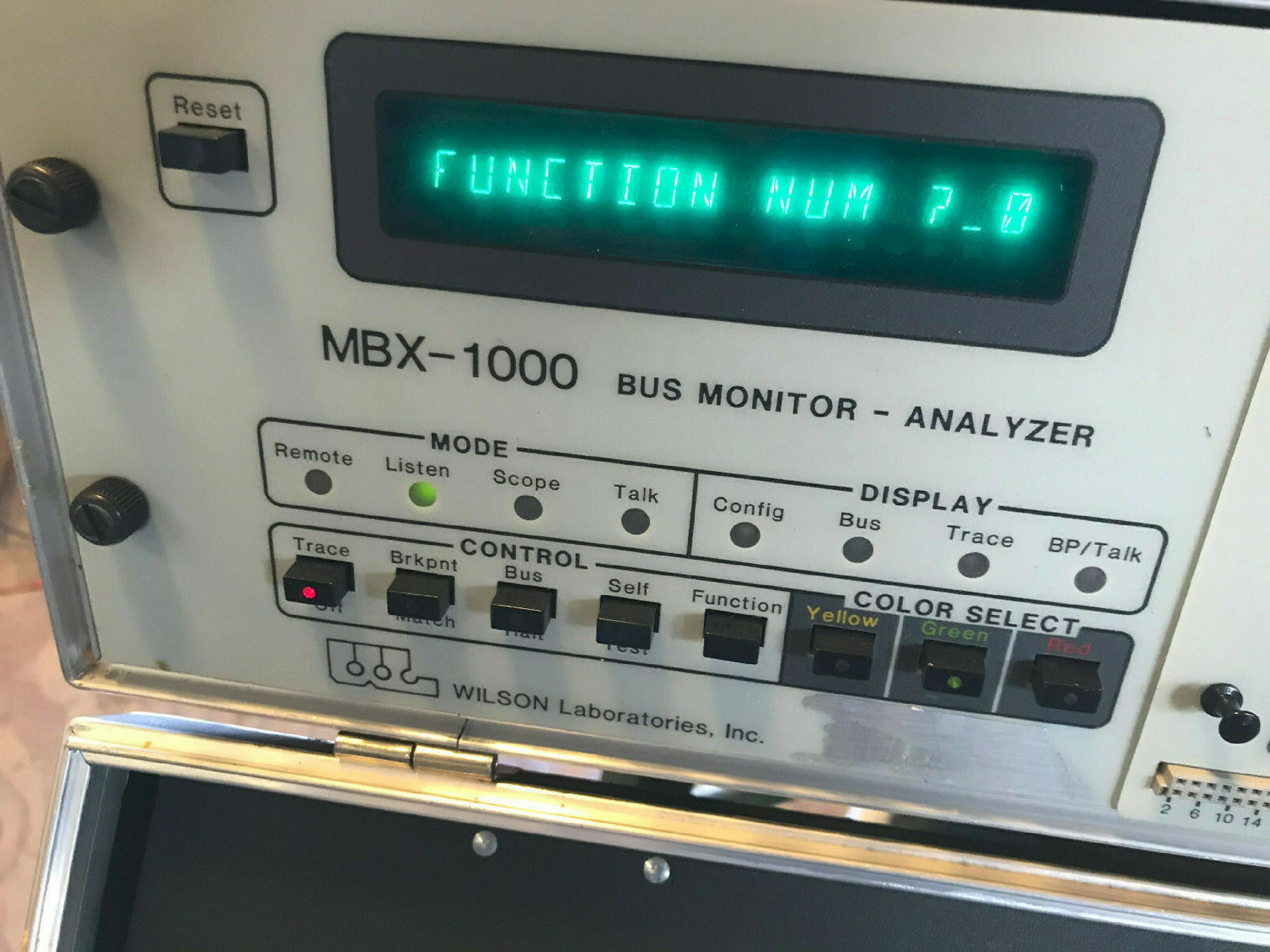 WILSON LABORATORIES INC. MBX-1000 BUS MONITOR-ANALYZER