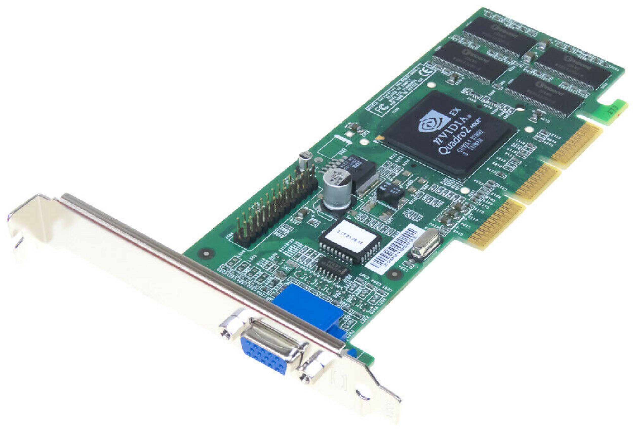 NVIDIA 249729-001 32MB AGP VIDEO CARD WITH VGA OUTPUT QUADRO 2 MXR