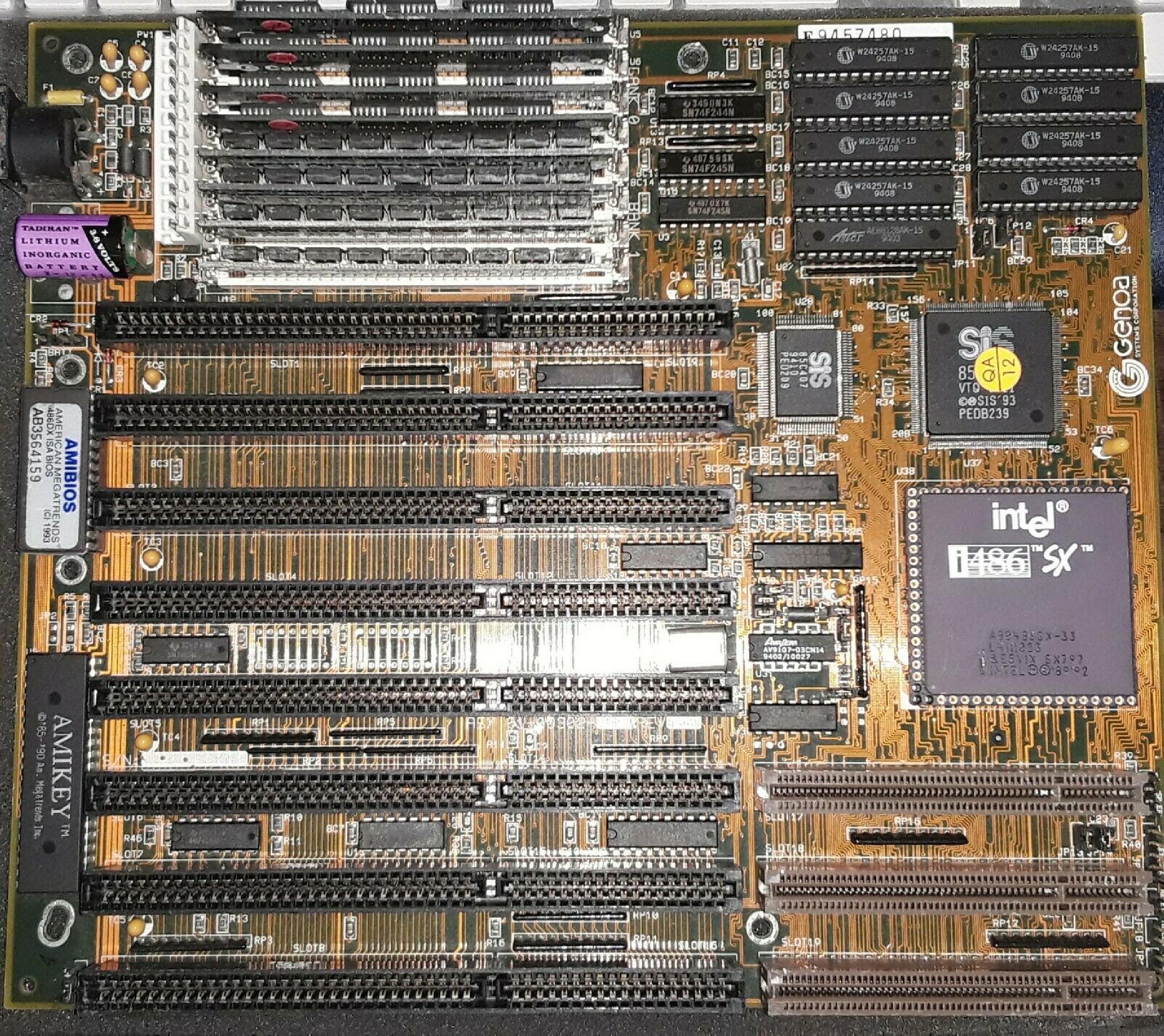 INTEL A80486SX-33 80486SX-33 MHZ CPU A80486SX-33 486 SX 33MHZ PROCESSOR