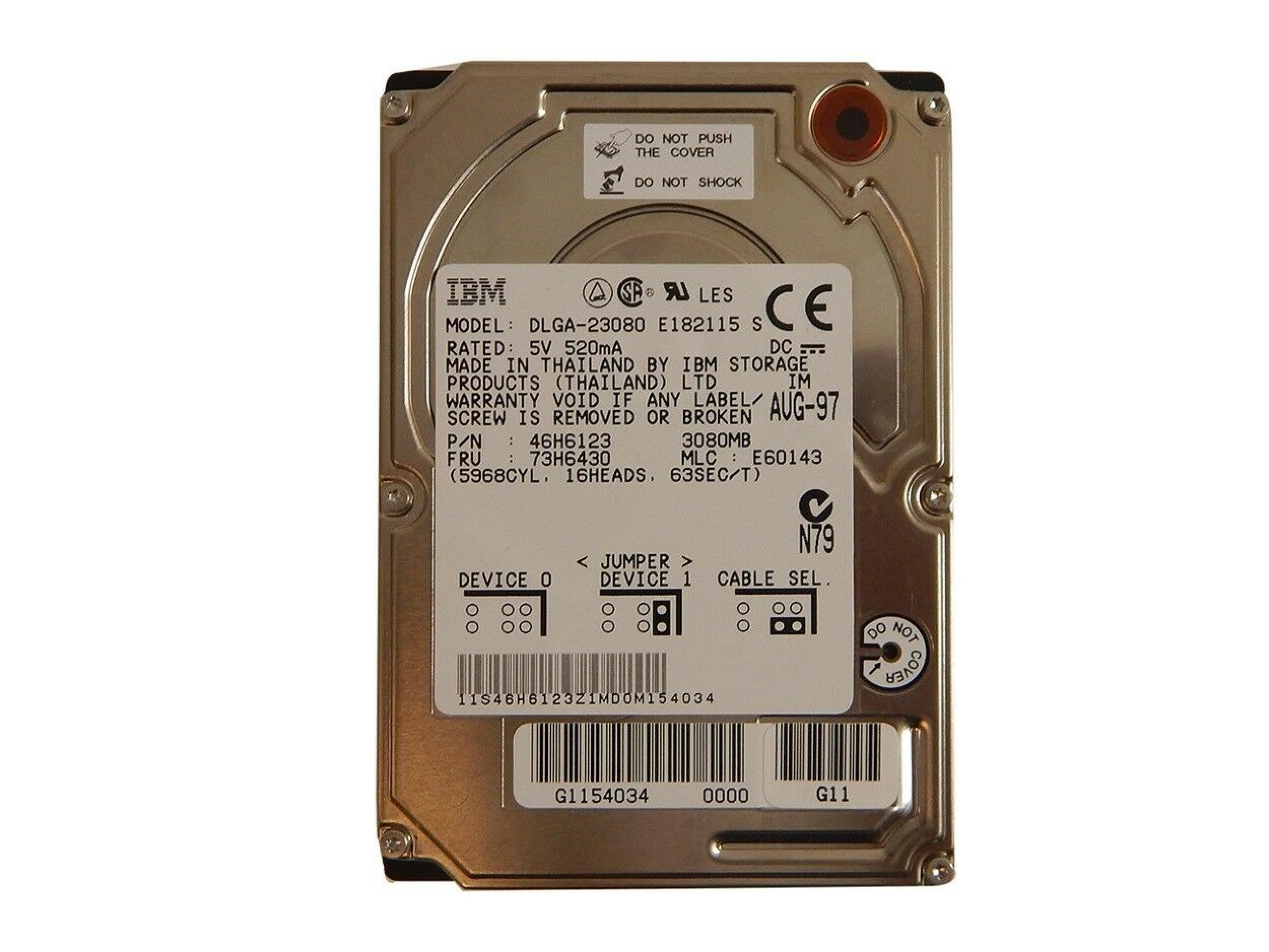 IBM DLGA-23080 3GB 3.5 INCH HARD DRIVE - HP SERVICE SPARE 2.5