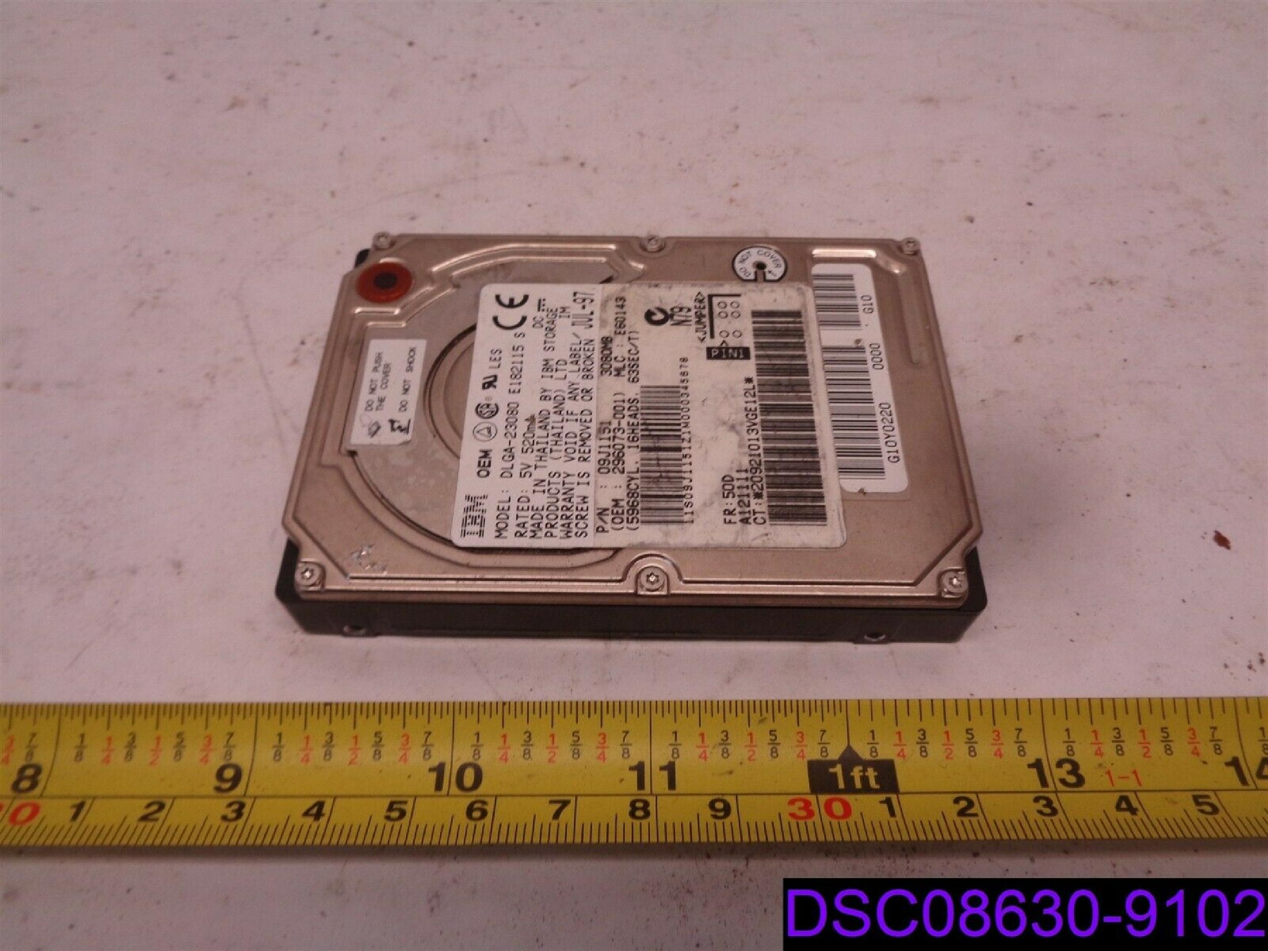 IBM DLGA-23080 3GB 3.5 INCH HARD DRIVE - HP SERVICE SPARE 2.5