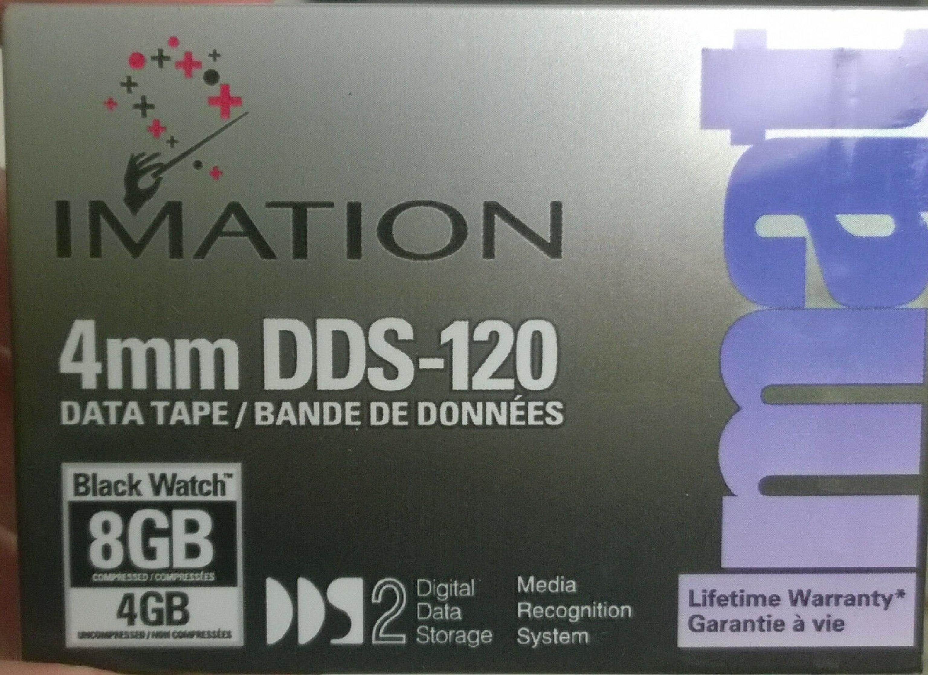 3M / IMATION DDS-120 DAT CASSETTE 4MM DATA TAPE