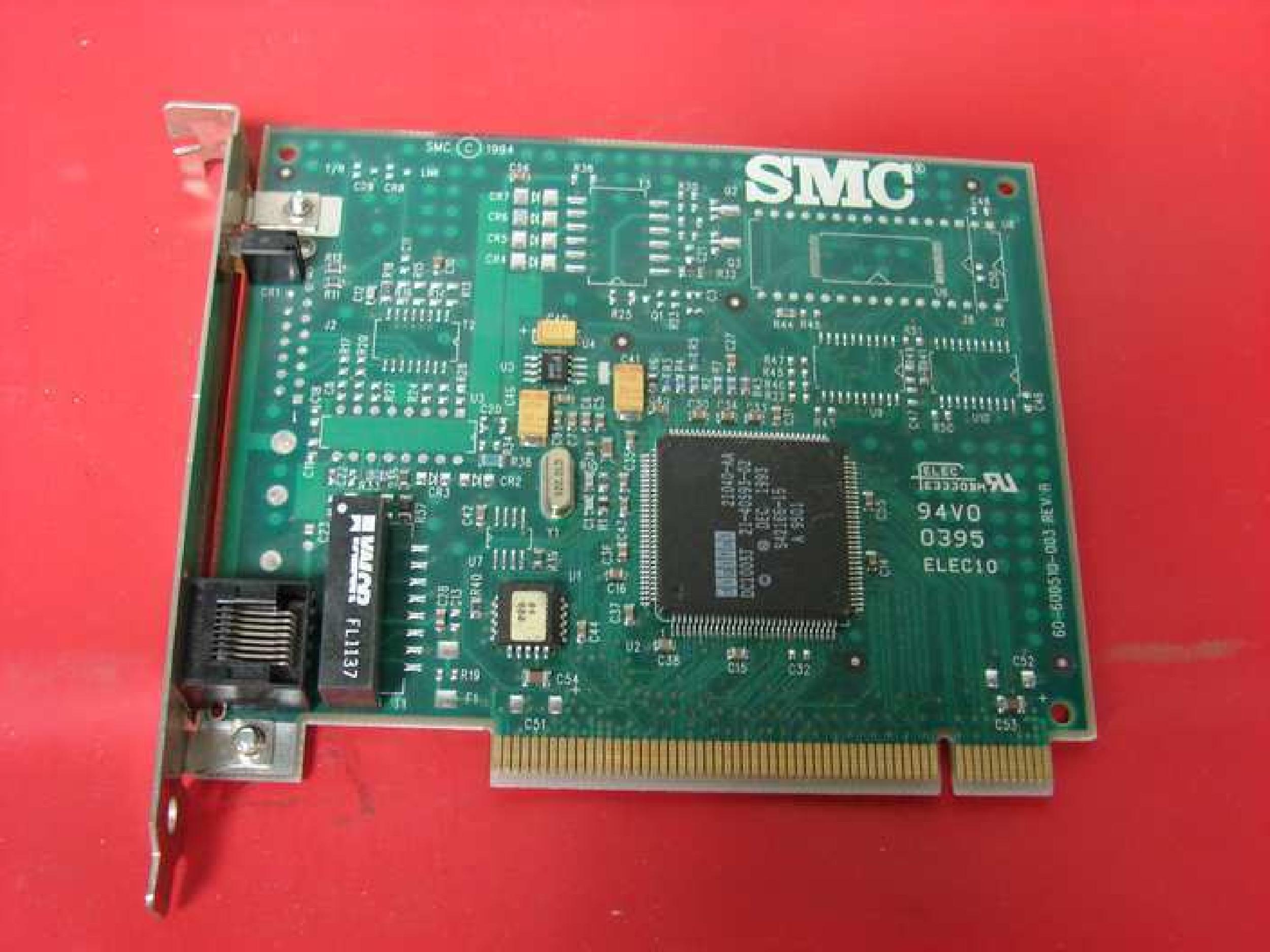 SMC / STANDARD MICROSYSTEMS CORPORATION 8432T 8432T, DIGITAL 21041-PA CHIPSET, PCI ETHERNET