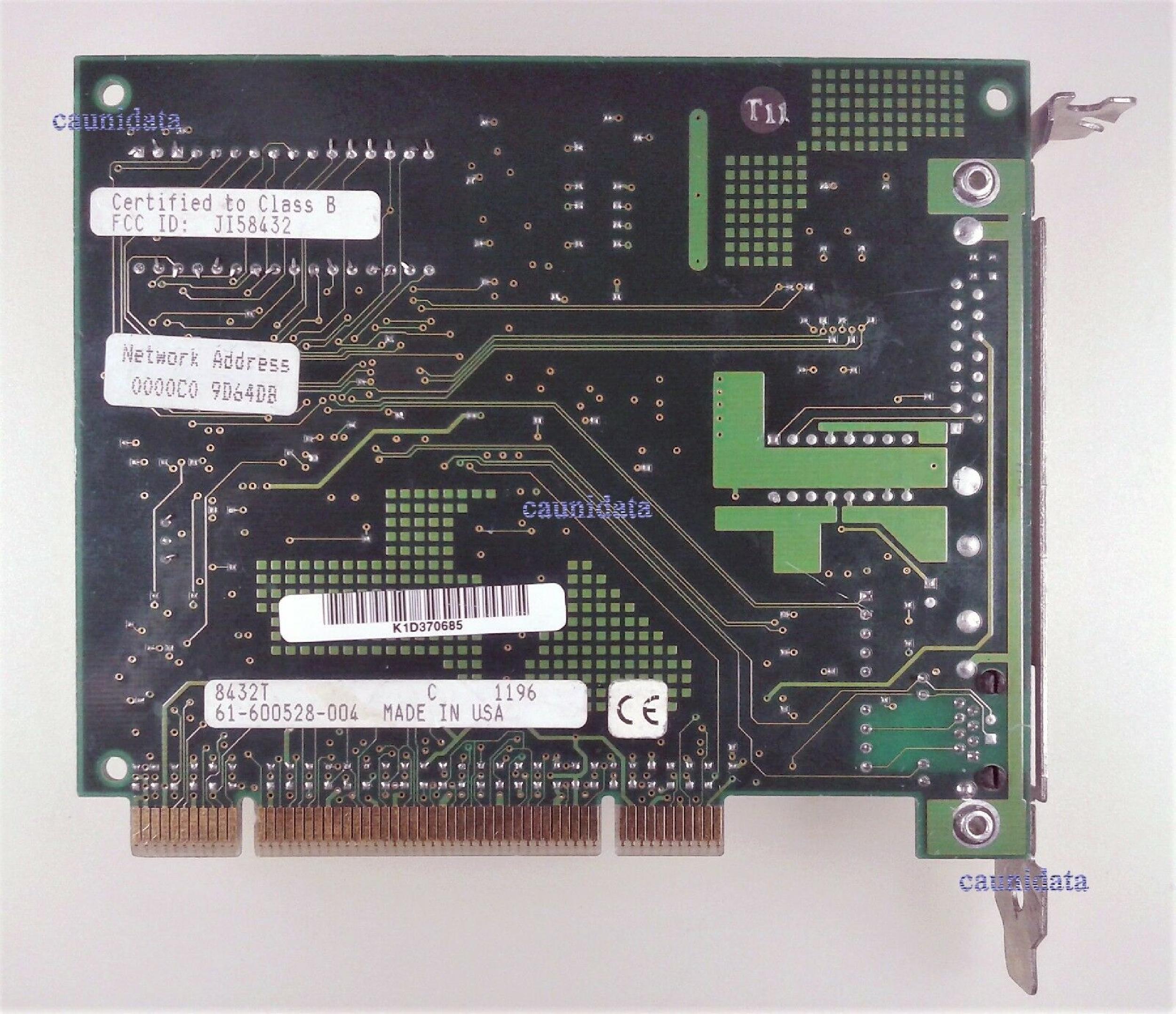 SMC / STANDARD MICROSYSTEMS CORPORATION 61-600528-004 8432T, DIGITAL 21041-PA CHIPSET, PCI ETHERNET