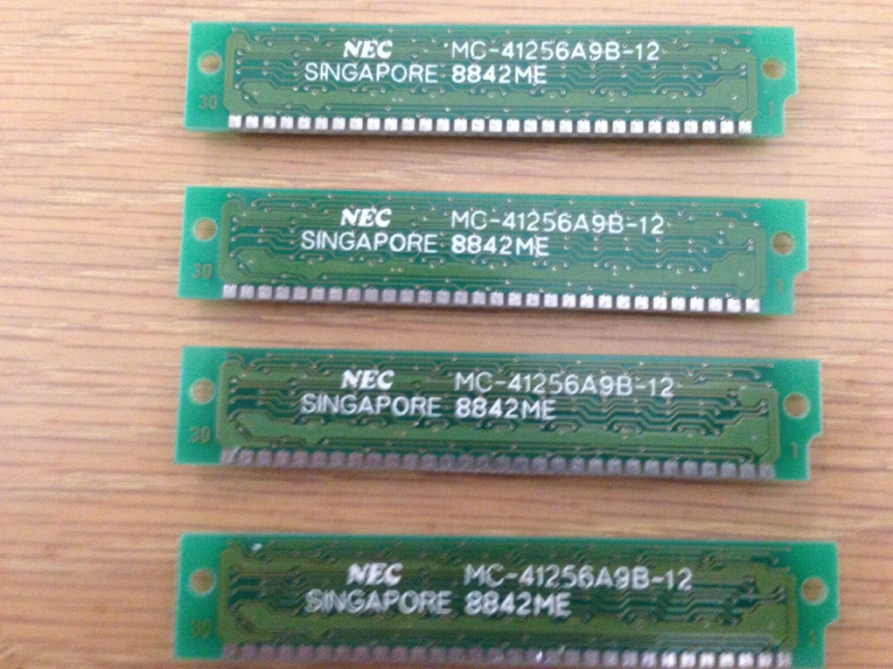 NEC MC-41256A9B-12 30PIN SIMM WITH PARITY