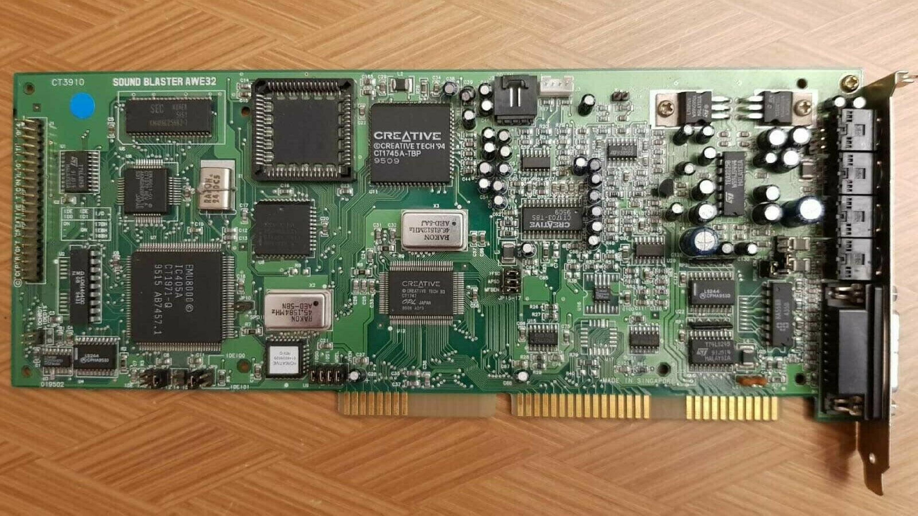 CREATIVE LABS CT3910 SOUND BLASTER AWE32 ISA WITH IDE CONTROLLER