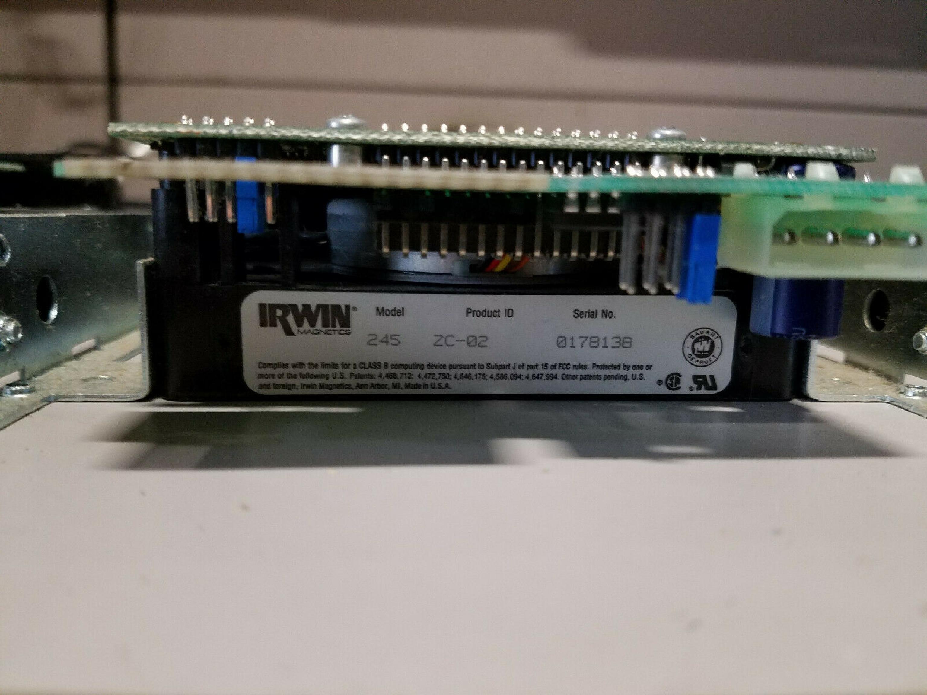 IRWIN 245 40MB FLOPPY TAPE DRIVE