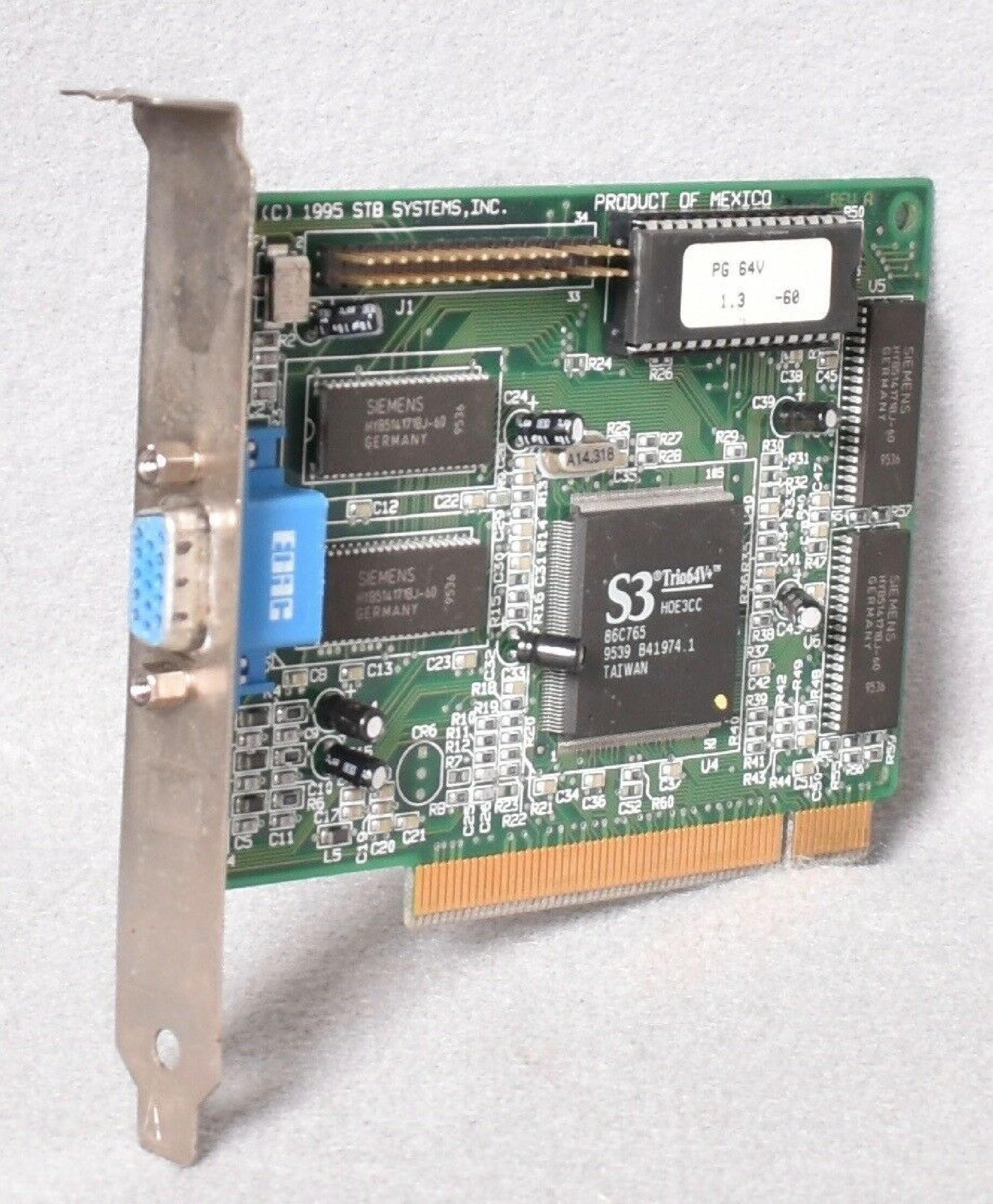 STB SYSTEMS INC EKSUSA765PCI S3 TRIO64V+ PCI