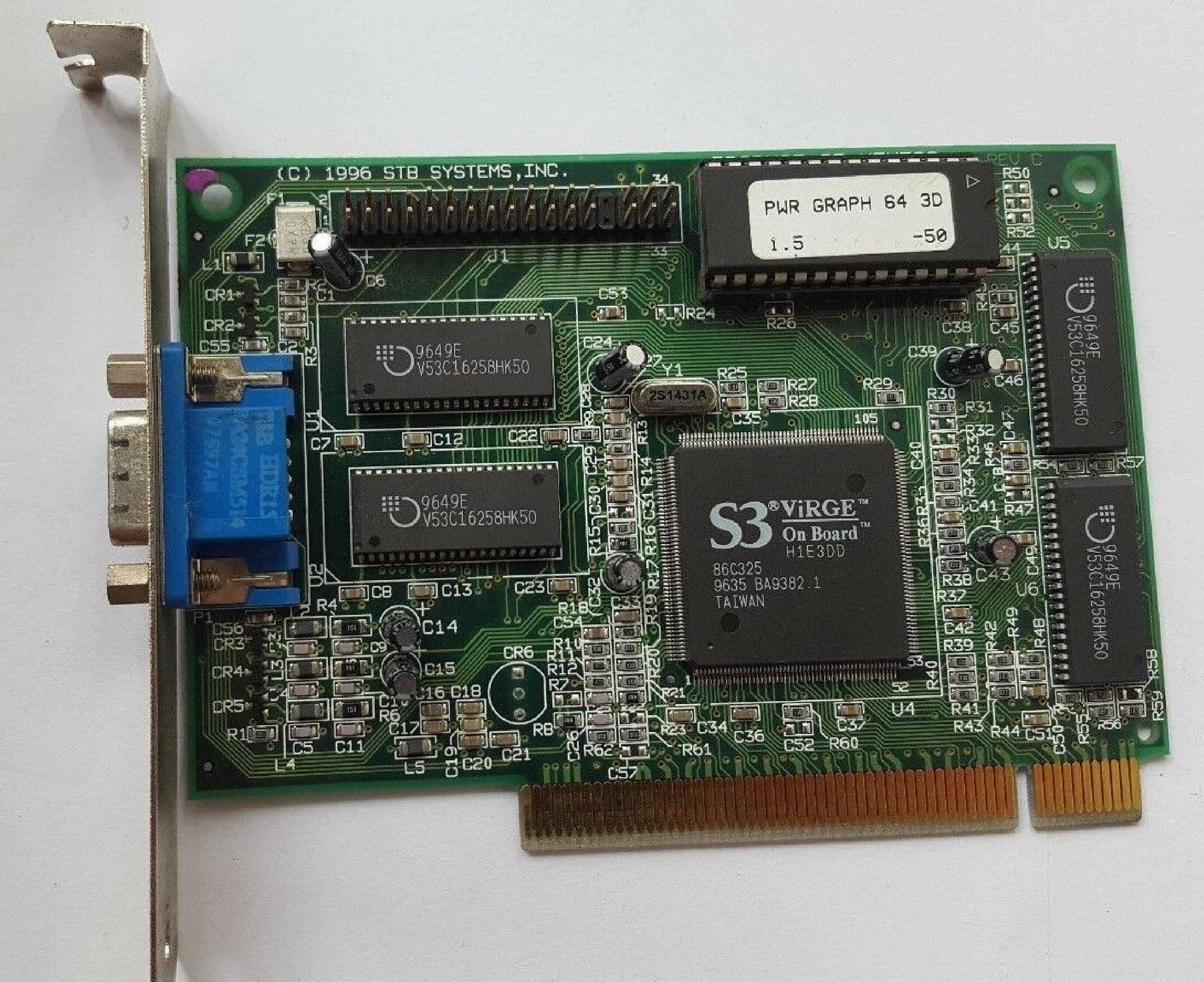 STB SYSTEMS INC EKSUSA765PCI S3 TRIO64V+ PCI