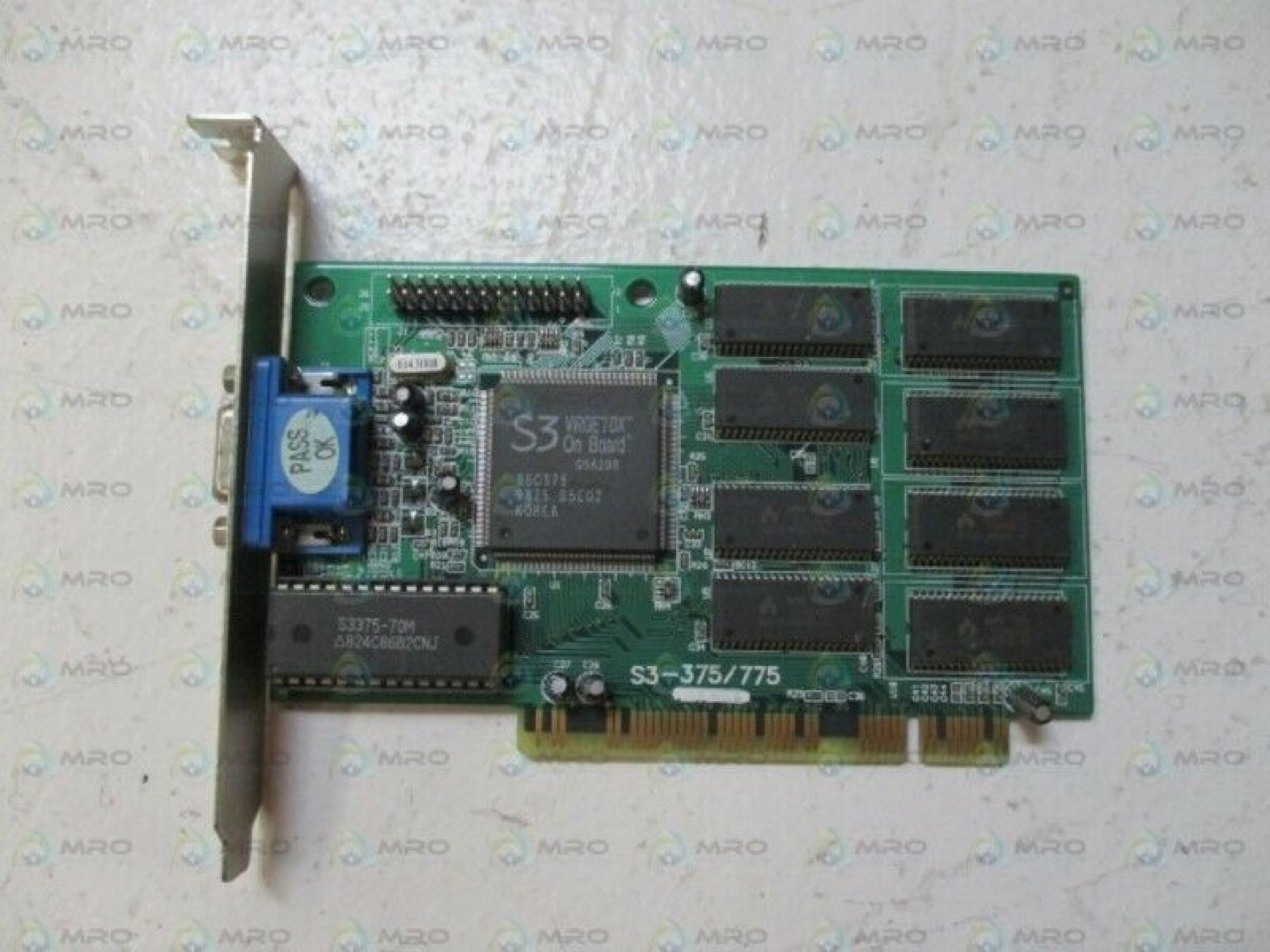 EXPERT COLOR / APAC / S3 GRAPHICS S3-375/775 PCI VGA 2MB RAM CARD S3 VIRGE/DX 86C375