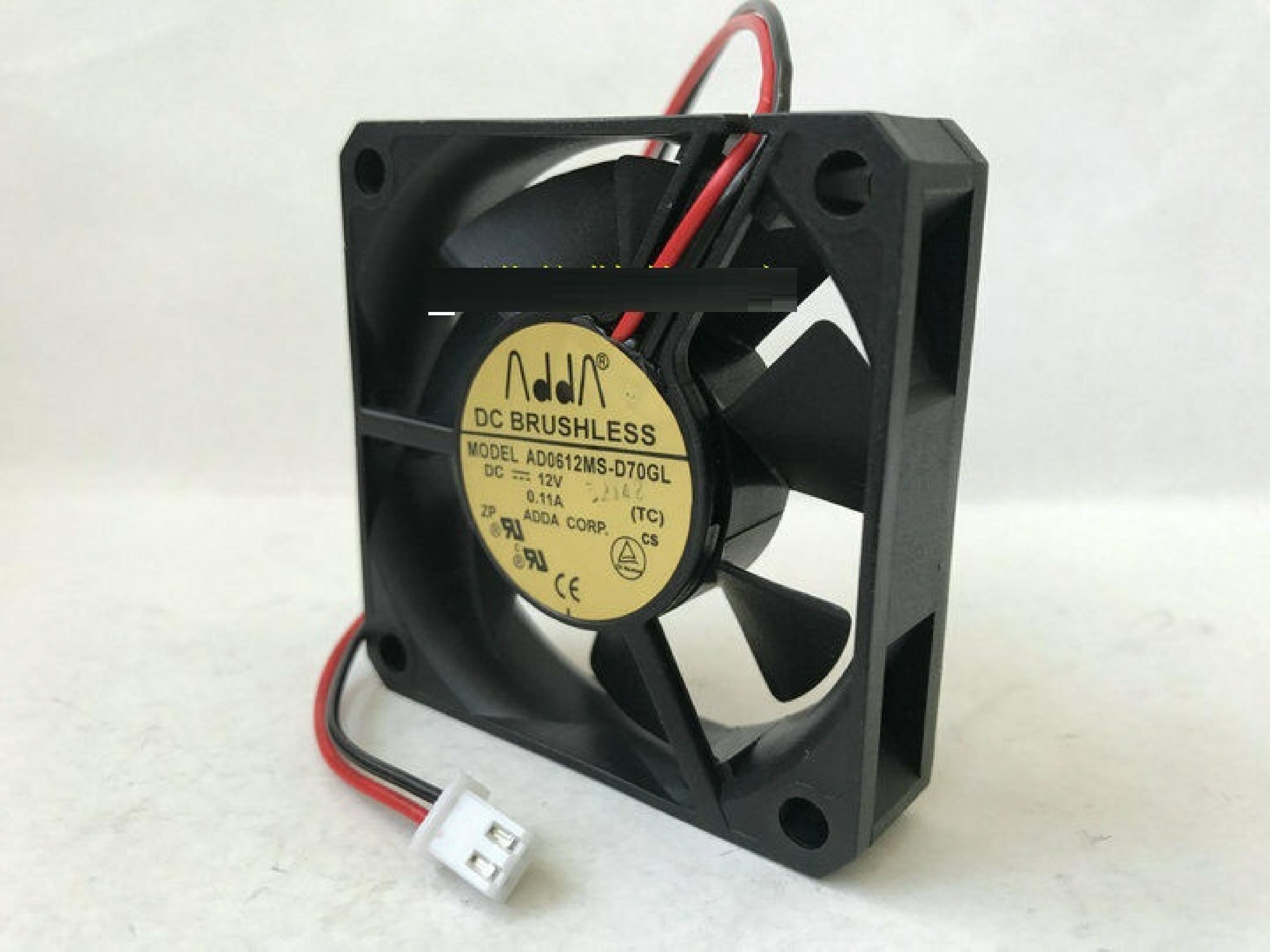 ADDA CORP. AD0612MS-D70GL 60MM FAN 12V .11A DC BRUSHLESS 15MM THICK