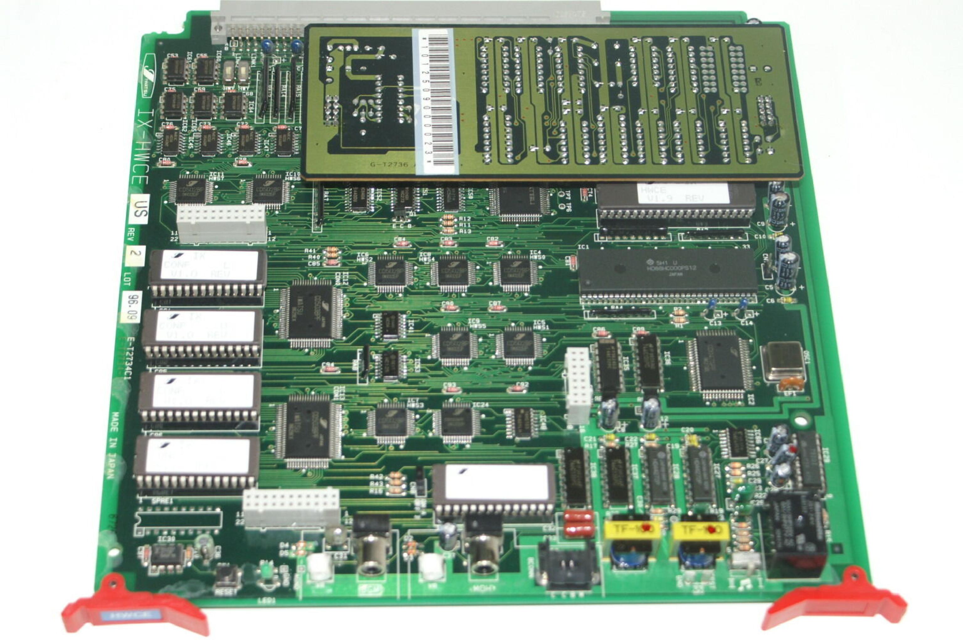 IWATSU IX-HWCE 230MM BY 230MM CARD WITH 100PIN MALE IDC CONNECTOR AND 2 RCA PORTS BGM AND MDH