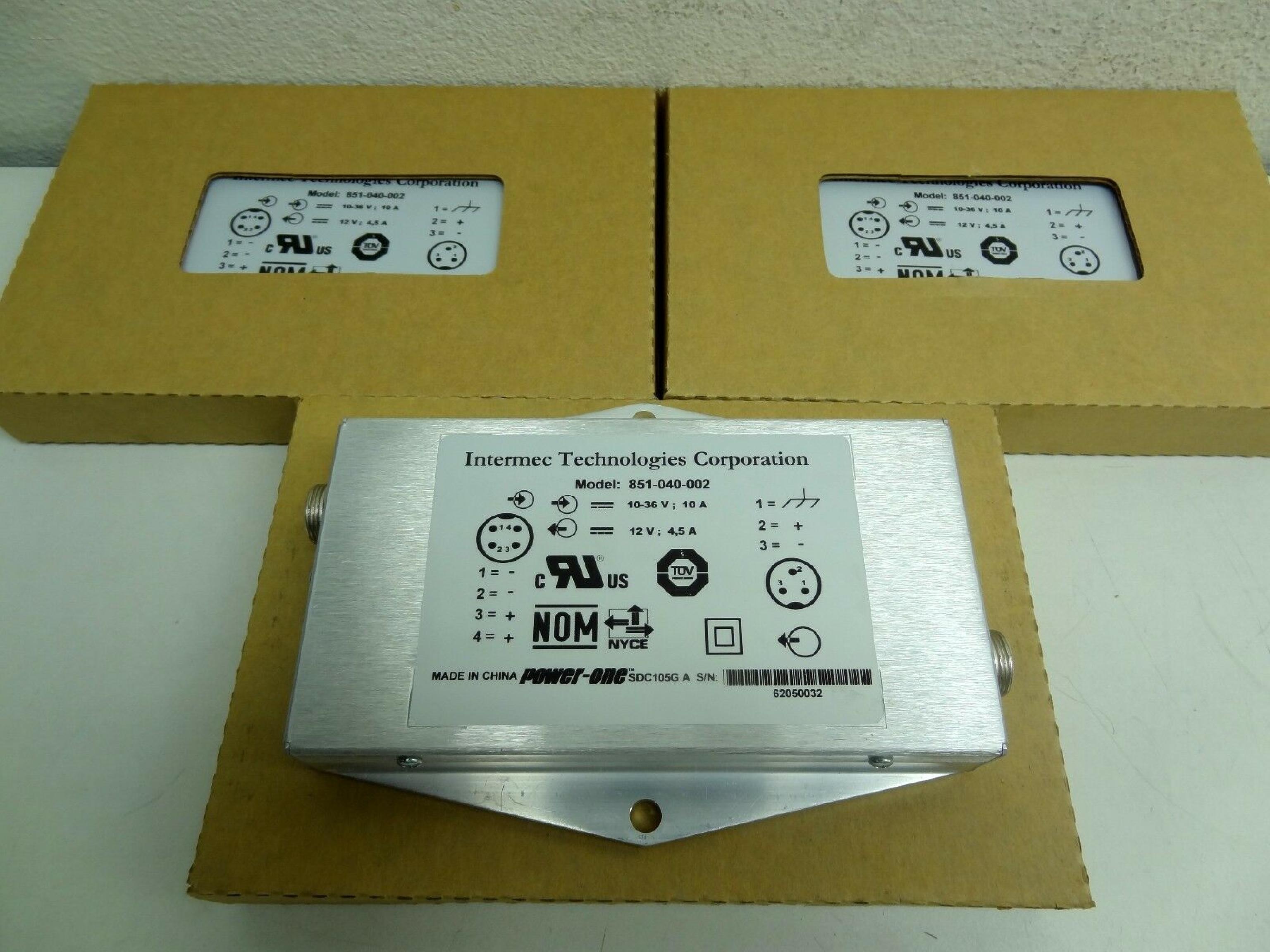 INTERMEC TECHNOLOGIES CORPORATION 851-040-002 POWER SUPPLY 12V 4.5AMP