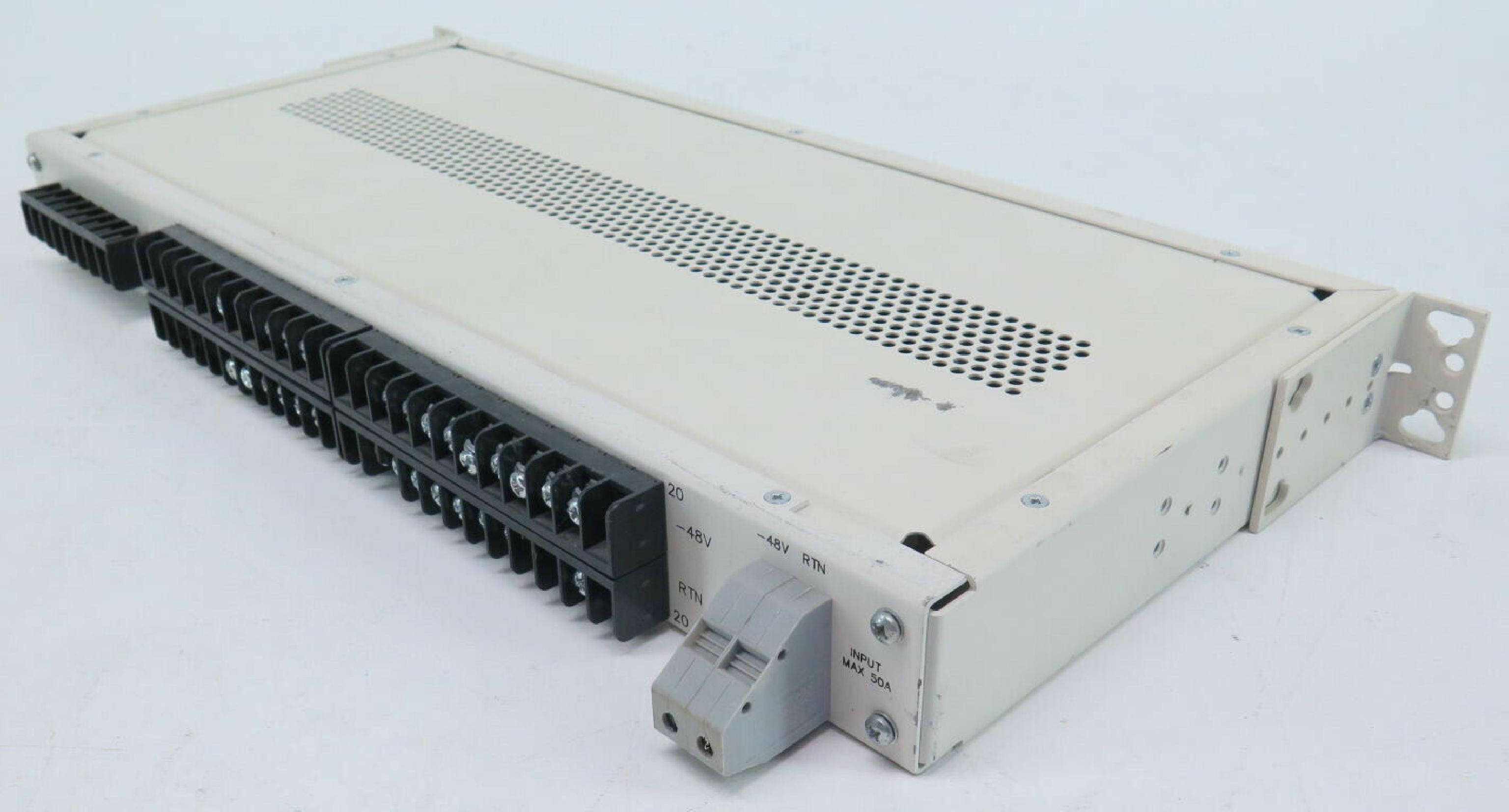 TELECT 009-0002-1004 48 VOLT 20 PORT RACK MOUNT FUSED POWER SUPPLY