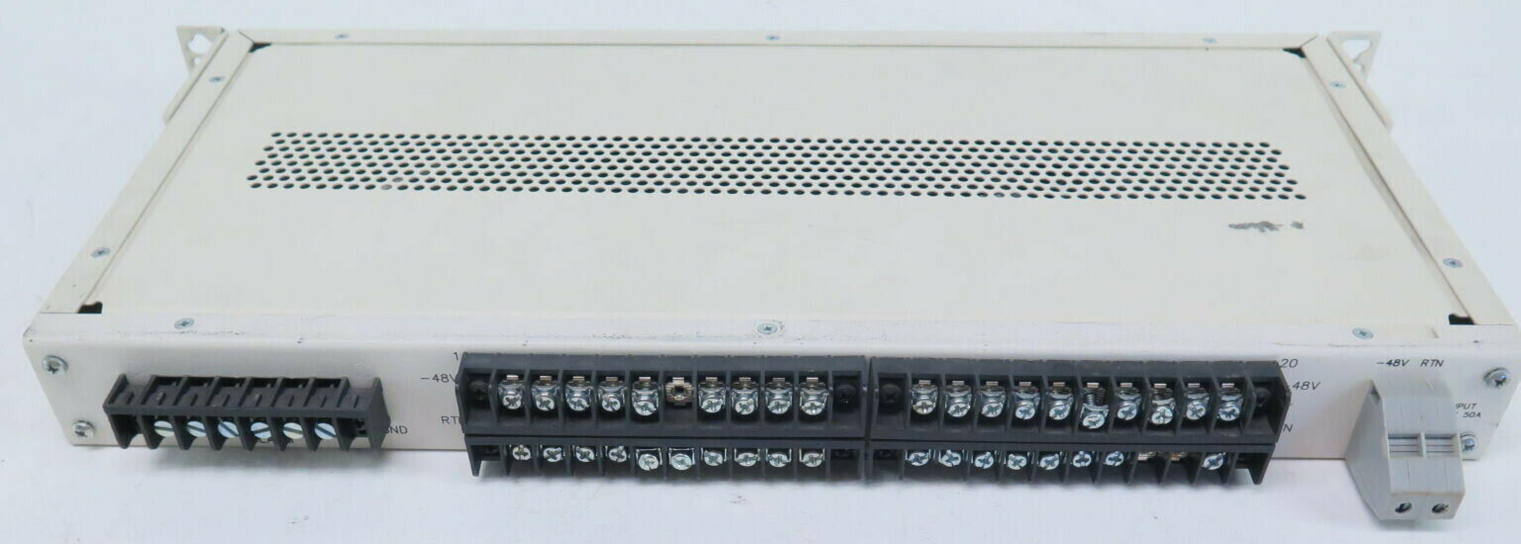 TELECT 009-0002-1004 48 VOLT 20 PORT RACK MOUNT FUSED POWER SUPPLY