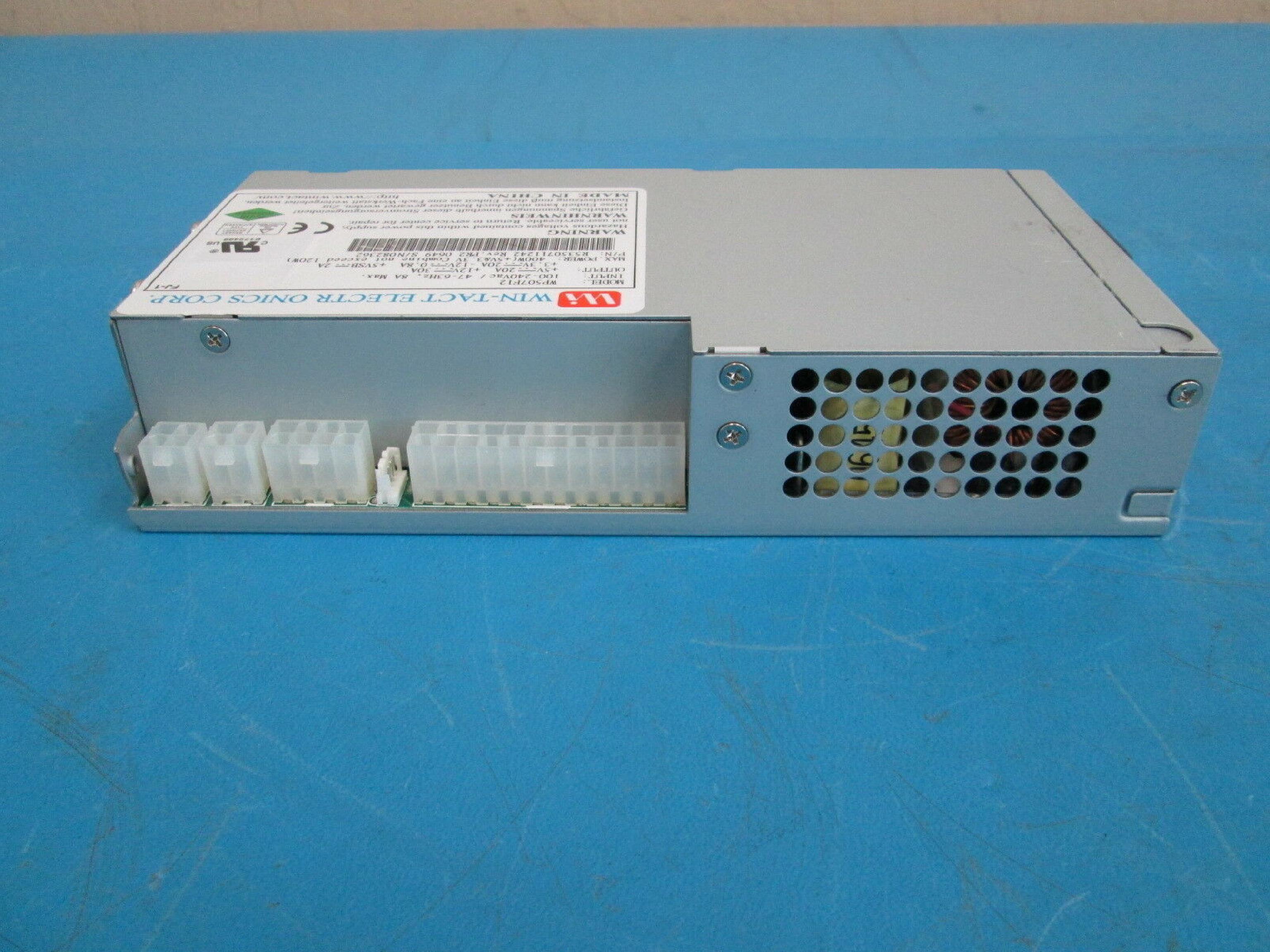 WIN-TACT ELECTRONICS CORP. WP507F12 IU POWER SUPPLY 400W 24PIN ATX