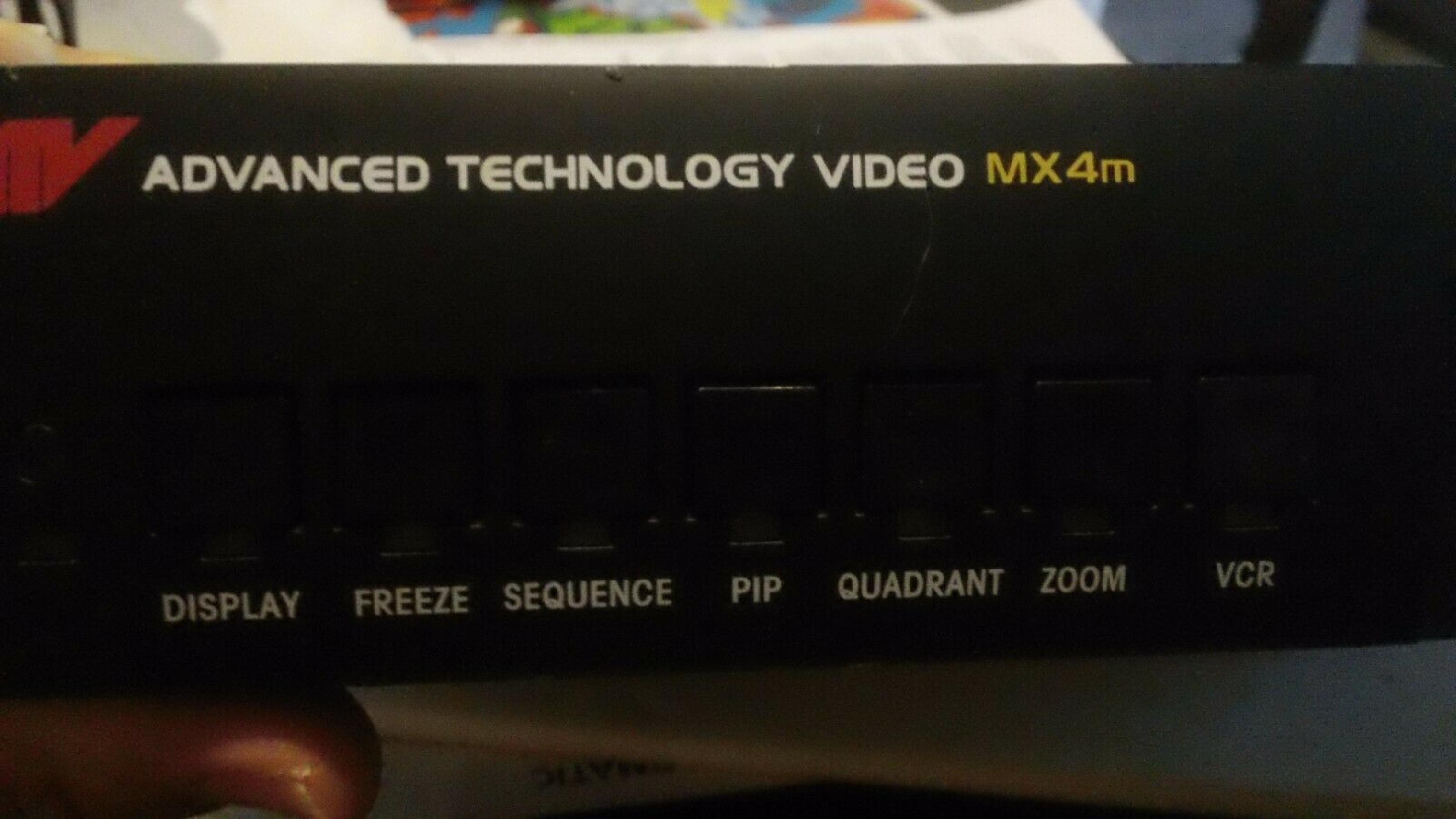 ADVANCED TECHNOLOGY VIDEO INC MX4M 4 CAMERA MULTIPLEXER