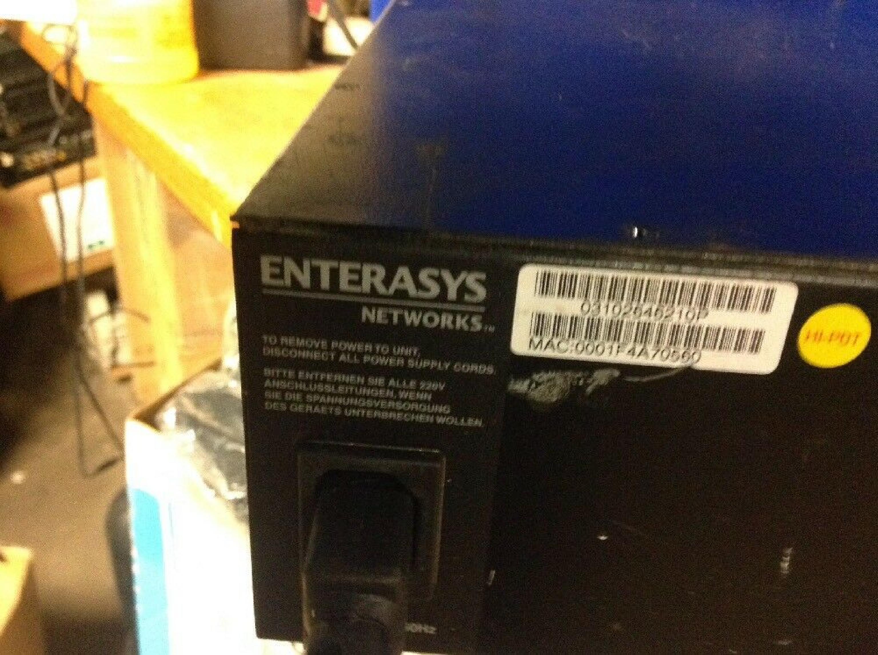 ENTERASYS NETWORKS 1H582-51 MATRIX 48 PORT 10/100 SWITCH, MAC:001F4717100